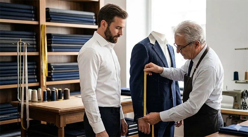 Come prendere le misure per un abito su misura online