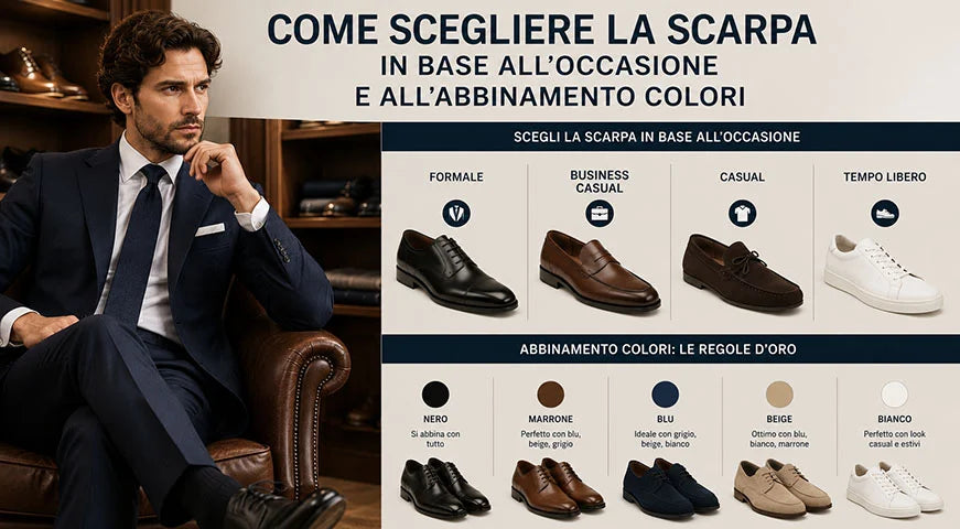 Come Scegliere la Scarpa in base all’Occasione e all’Abbinamento Colori