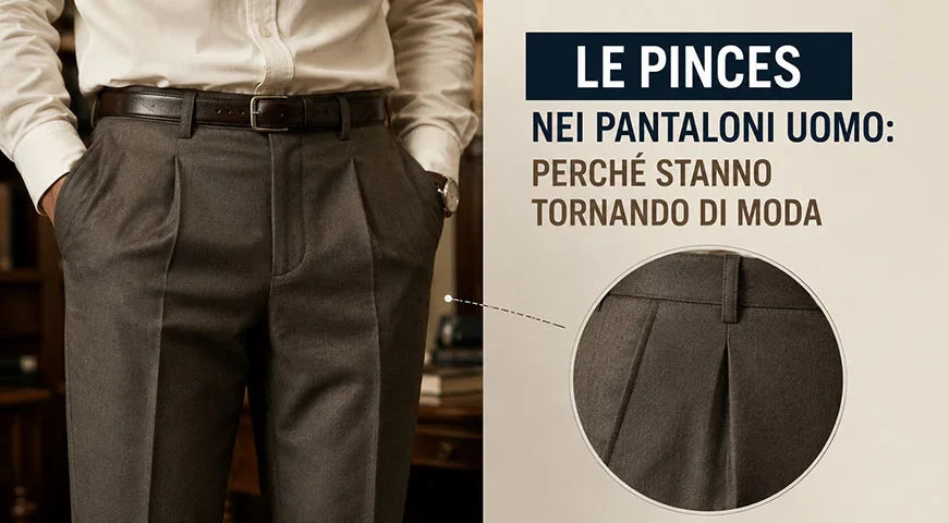 Le pinces nei pantaloni uomo: perché stanno tornando di moda