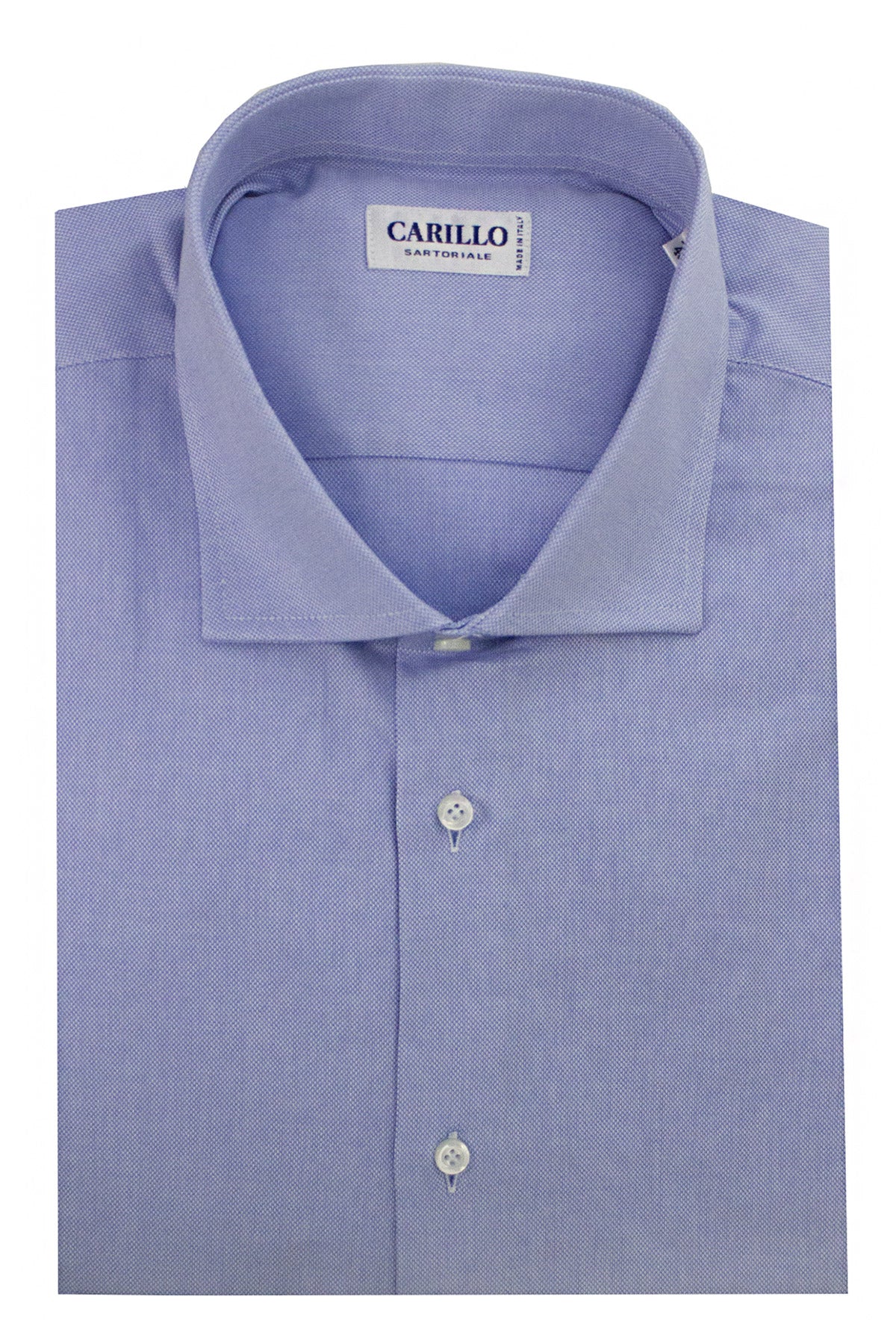 Camicia Uomo Oxford celeste regular fit collo semi francese