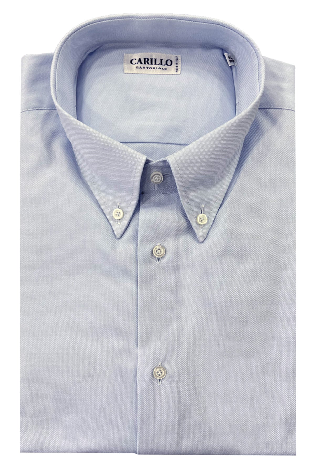 Camicia Uomo Regular Fit Nido d'ape Celeste botton down