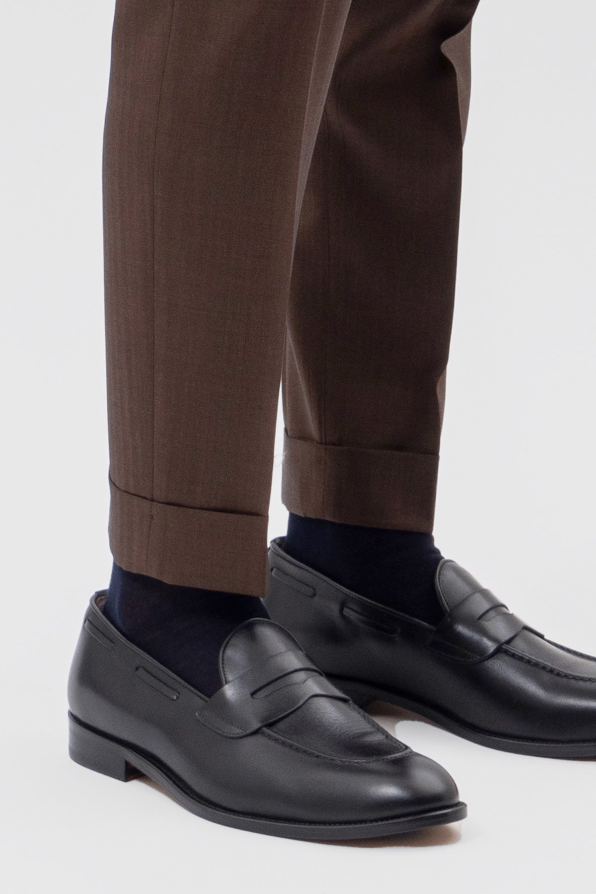 Abito Marrone Solaro Monopetto Uomo Fresco Lana Vitale Barberis Canonico Con Rever A Lancia Tasche A Filo