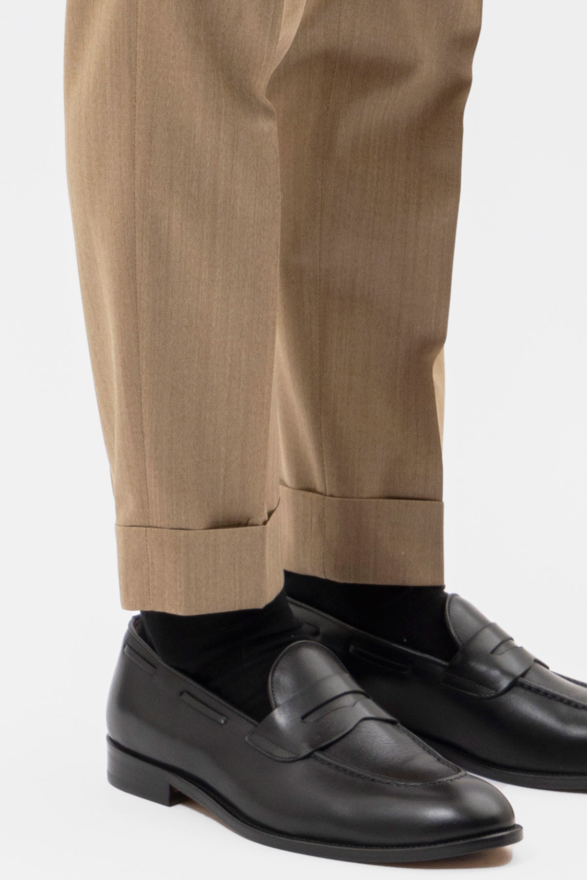 PANTALONE BEIGE SOLARO VITA  ALTA UOMO IN FRESCO LANA VITALE BARBERIS CANONICO CON FIBBIE LATERALI E RISVOLTO 5CM .