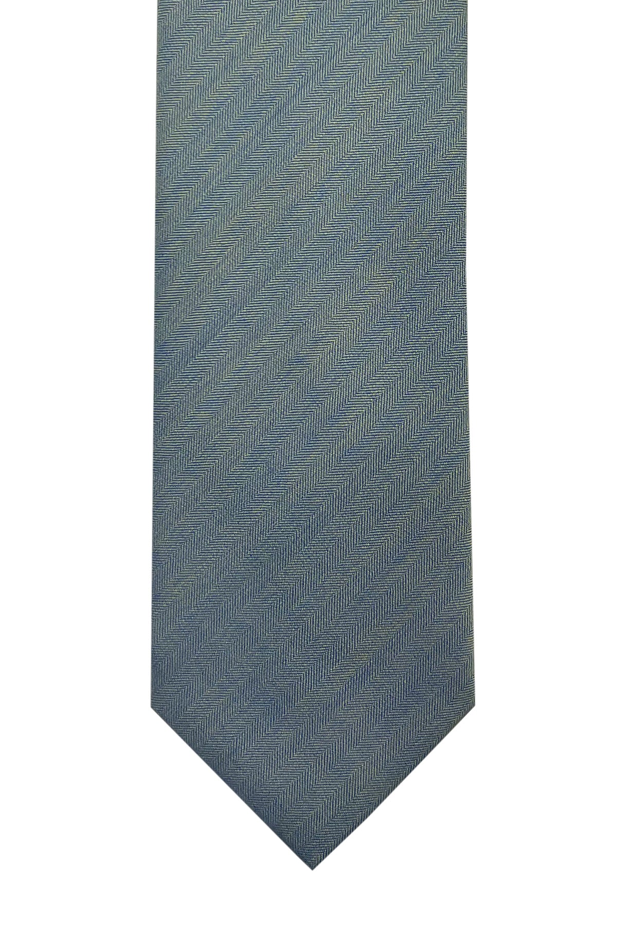 Cravatta uomo verde solaro Vitale barberis canonico da cerimonia elegante fresco lana e seta cucita a mano 9cm