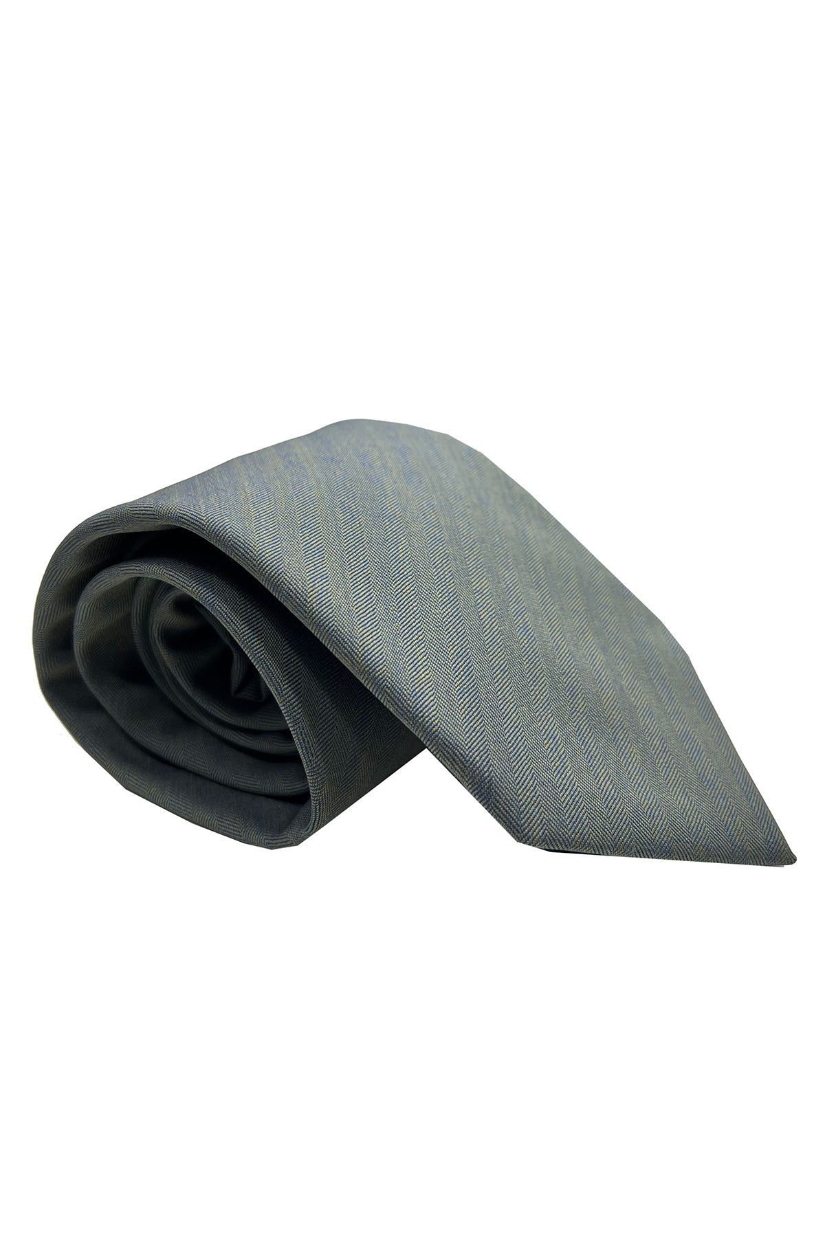 Cravatta uomo verde solaro Vitale barberis canonico da cerimonia elegante fresco lana e seta cucita a mano 9cm