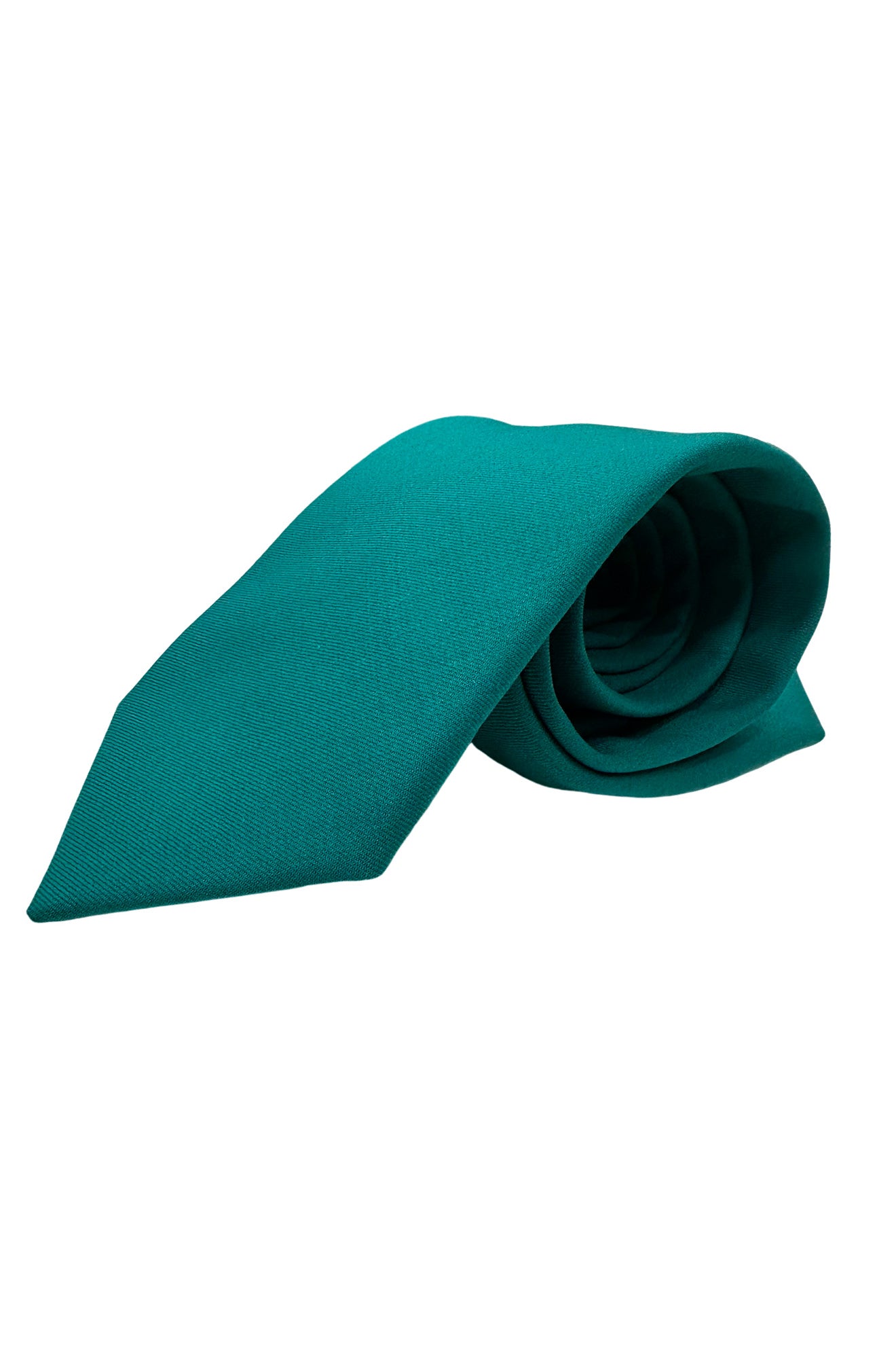 Cravatta uomo verde menta fresco lana 100% super 140's Holland & Sherry cucita a mano 9cm