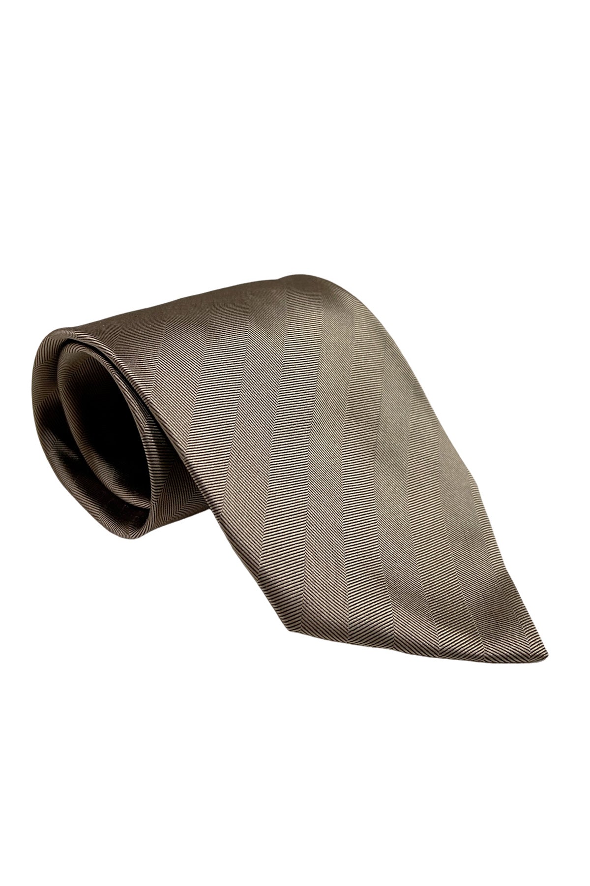 Cravatta uomo Beige fantasia in seta 100% cucita a mano