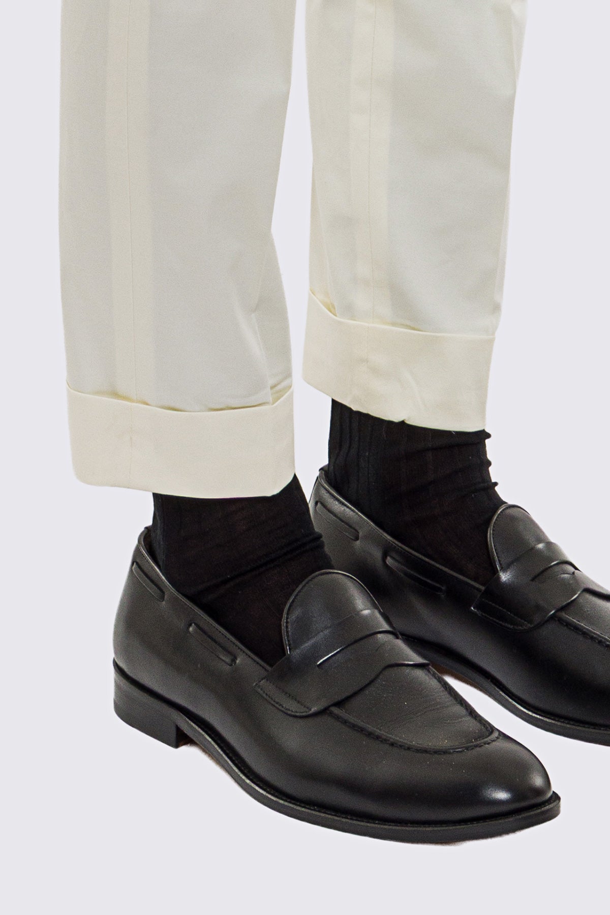 Abito uomo Monopetto Panna in cotone leggermente elastico sfoderata Rever classico 11 cm tasche a toppe