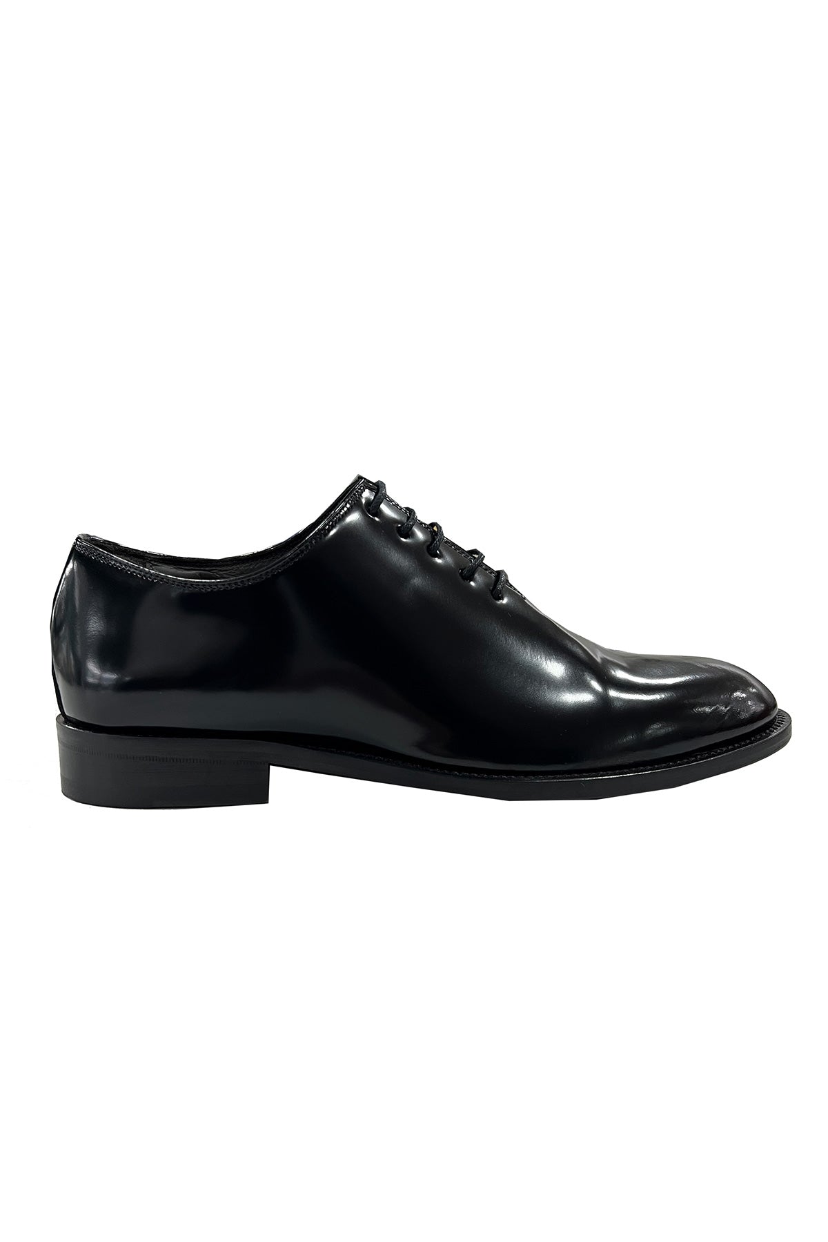 Scarpe Uomo Oxford in abbrasivato nero in vera pelle con suola in cuoio made in italy