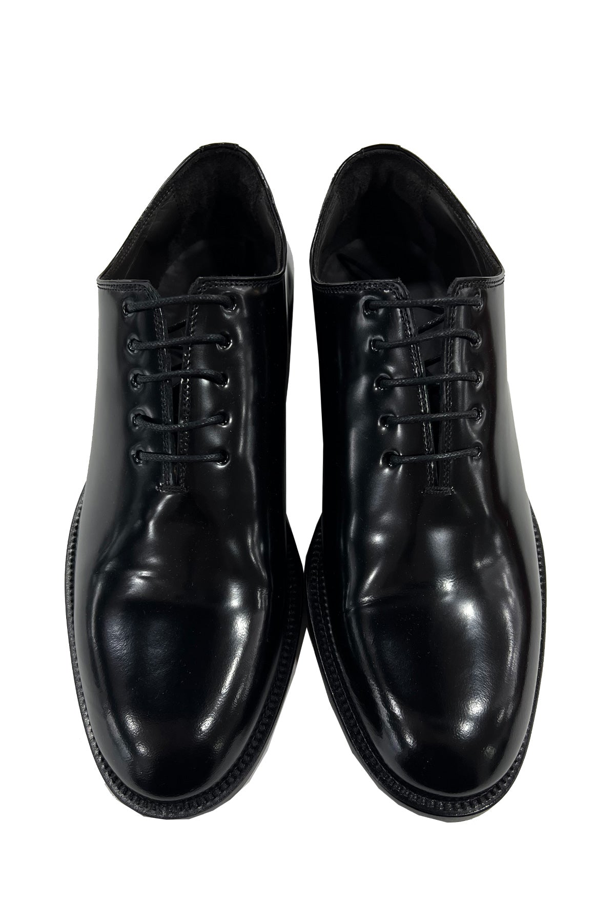 Scarpe Uomo Oxford in abbrasivato nero in vera pelle con suola in cuoio made in italy