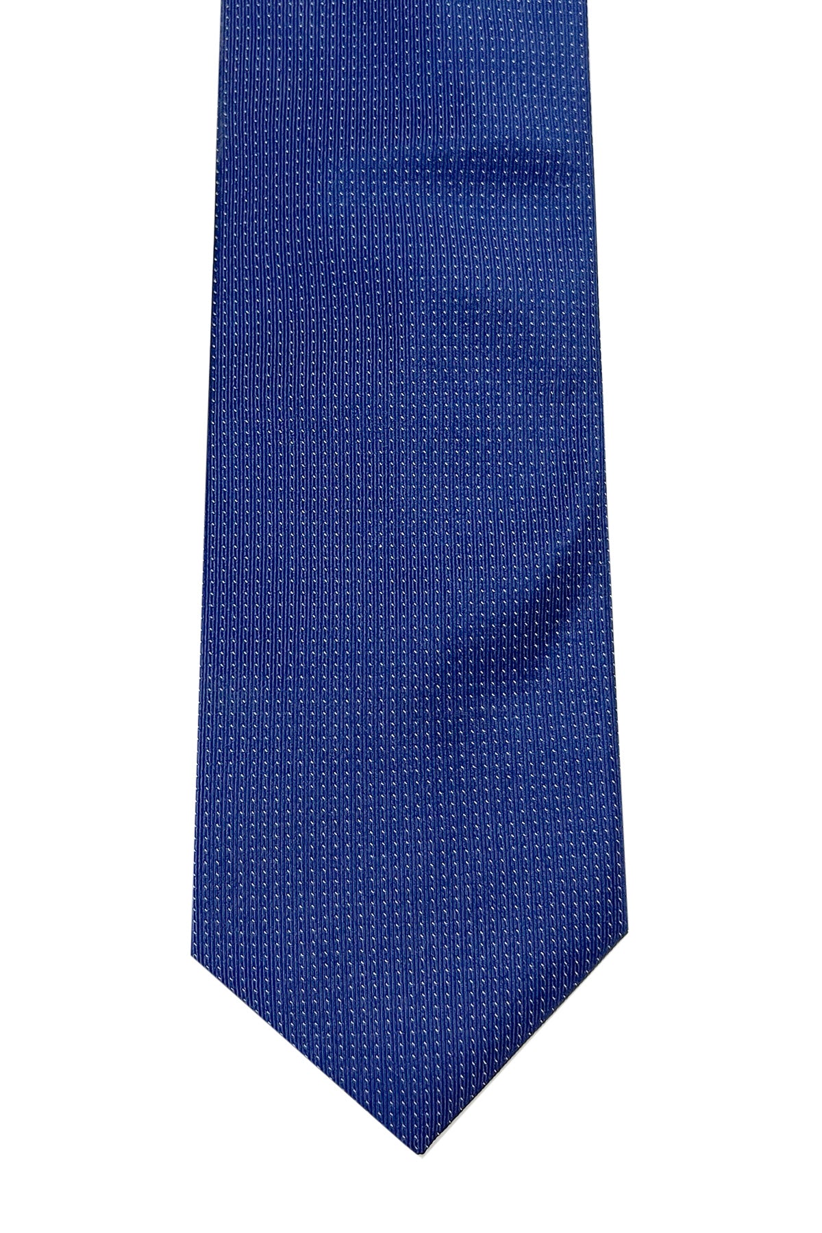 Cravatta uomo blu 9cm fantasia in pura seta cucita a mano