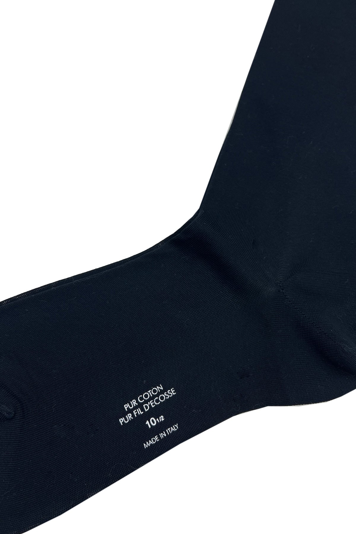 Calzini uomo blu filo di scozia lunghezza ginocchio tinta unita made in italy