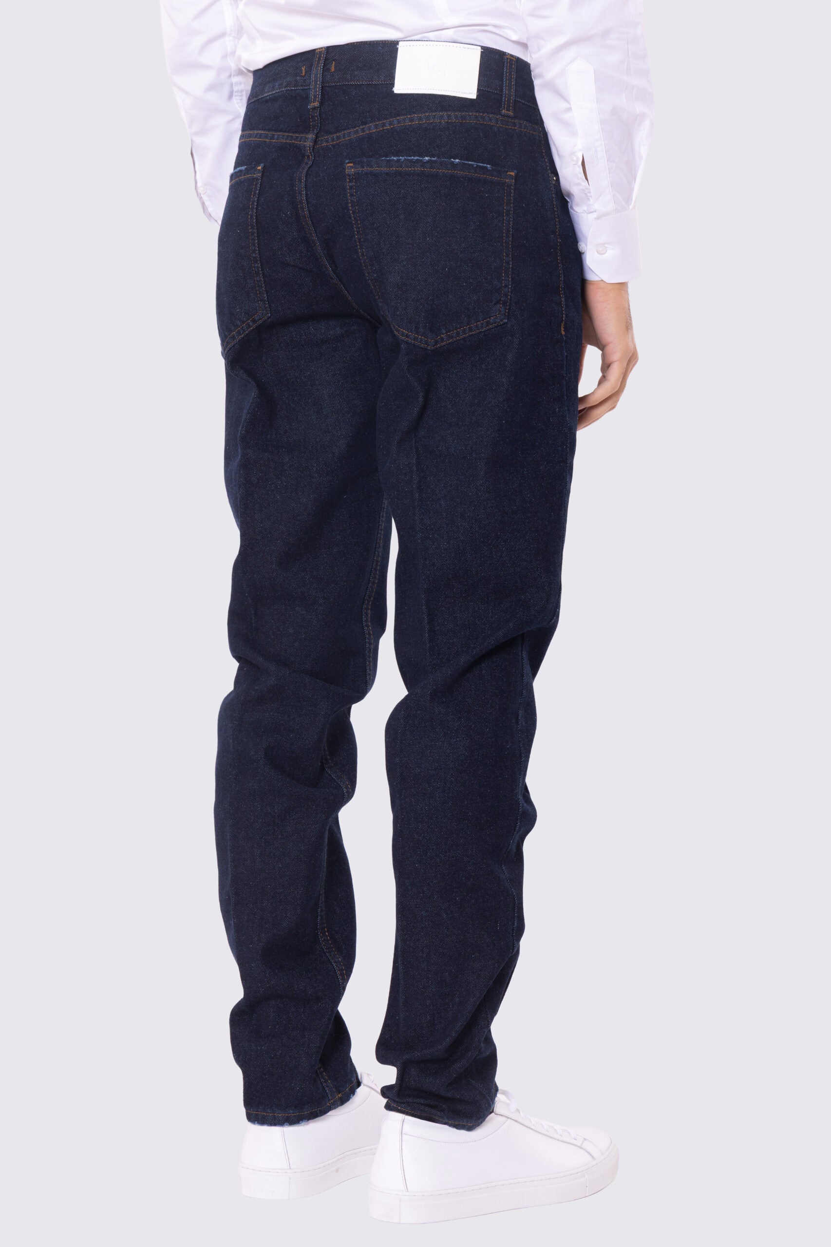 Jeans da uomo lavaggio zero 100% cotone modello 5 tasche vestibilità regular