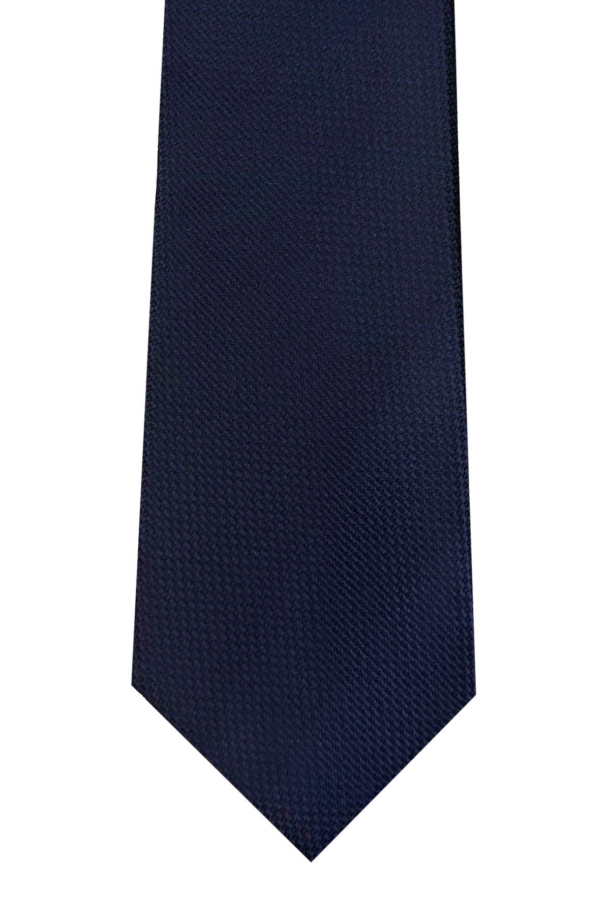 Cravatta uomo 8 cm blu fantasia tono su tono effetto seta