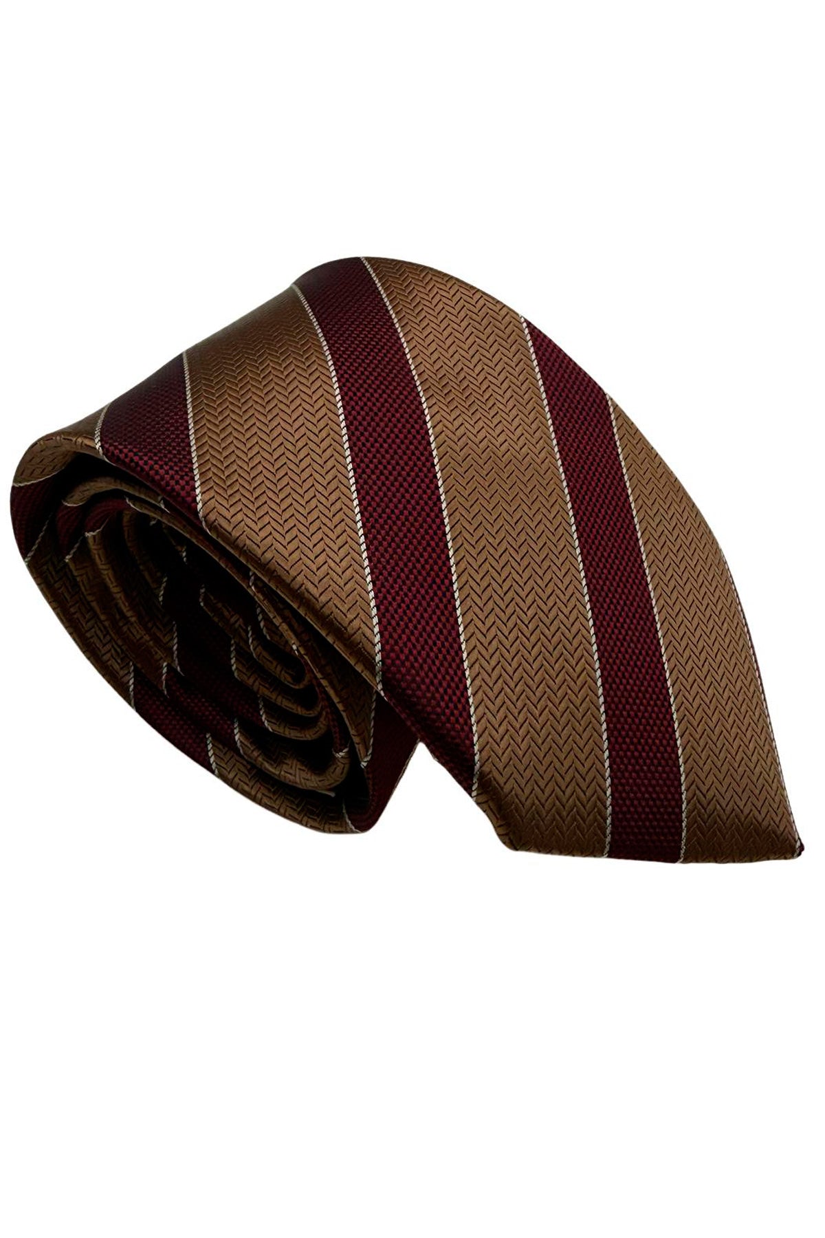 Cravatta uomo Bordeaux 9cm fantasia in pura seta cucita a mano