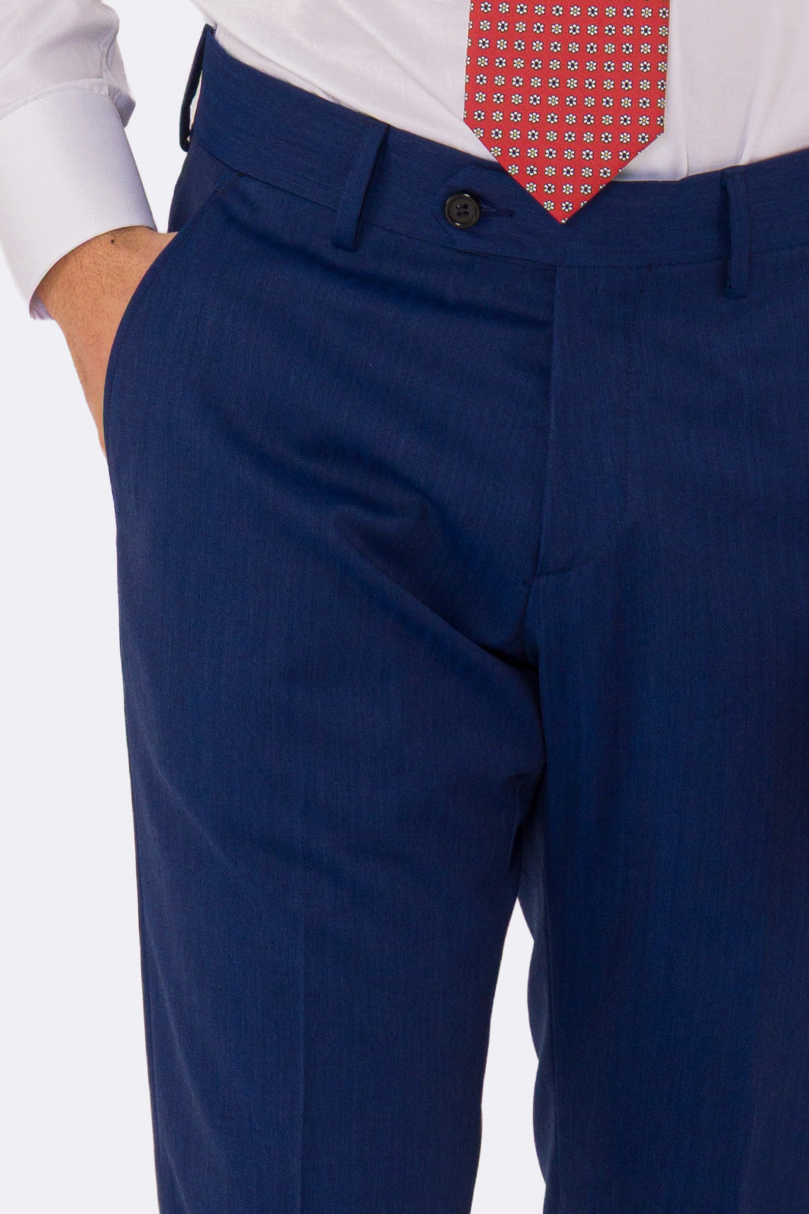 Abito uomo Doppiopetto blu Solaro fresco lana super 110's Tessuti in esclusiva Sartoria Carillo completamente sfoderato con Rever a lancia e tasche a filetto