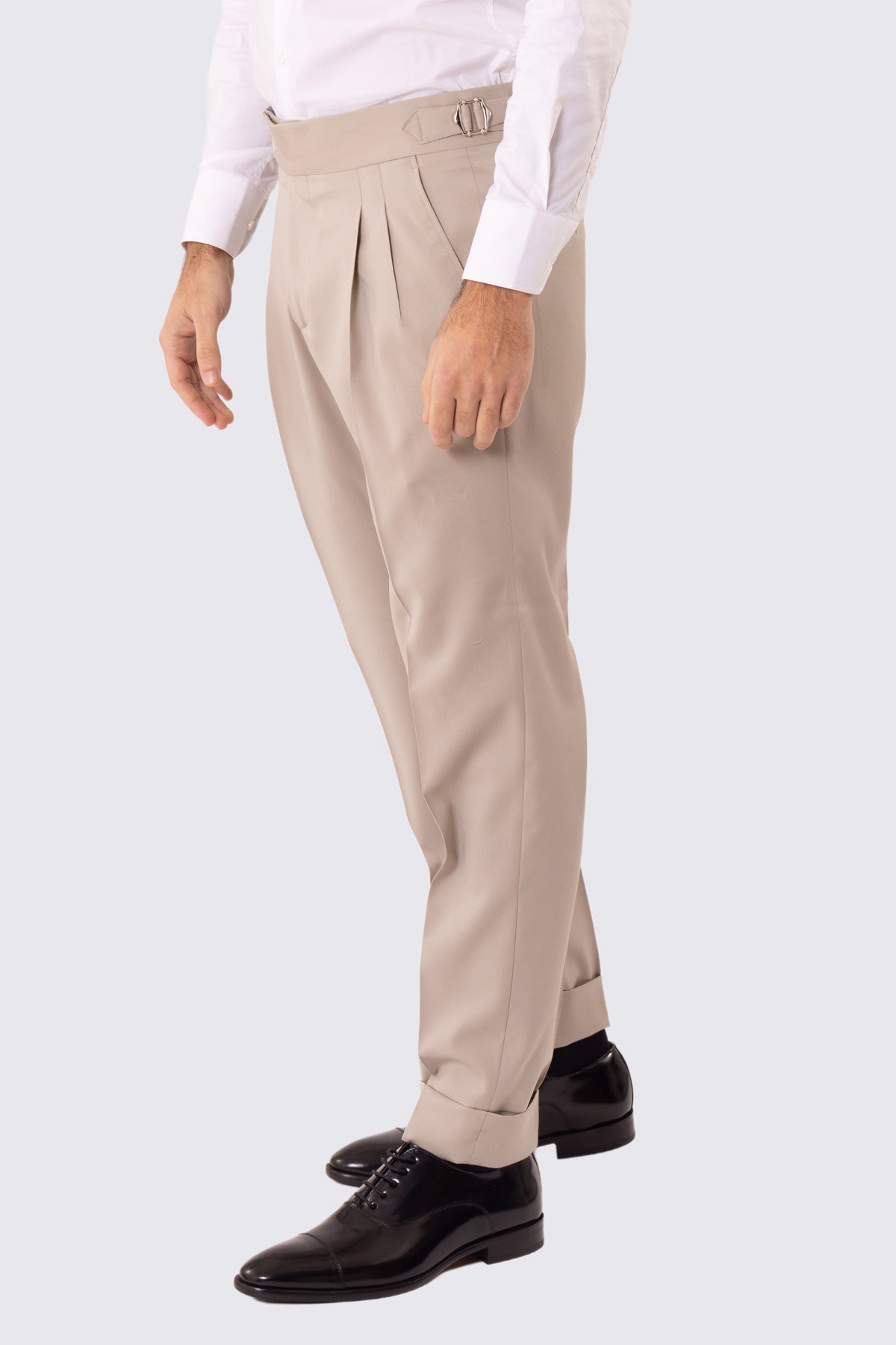 Abito uomo monopetto beige Vestito fresco lana super 130's Vitale Barberis Canonico