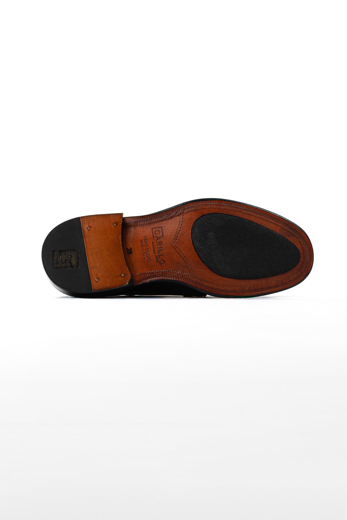 Scarpe stringate da uomo blu modello derby in vera pelle di vitello con chiusura lacci e suola in cuoio alta