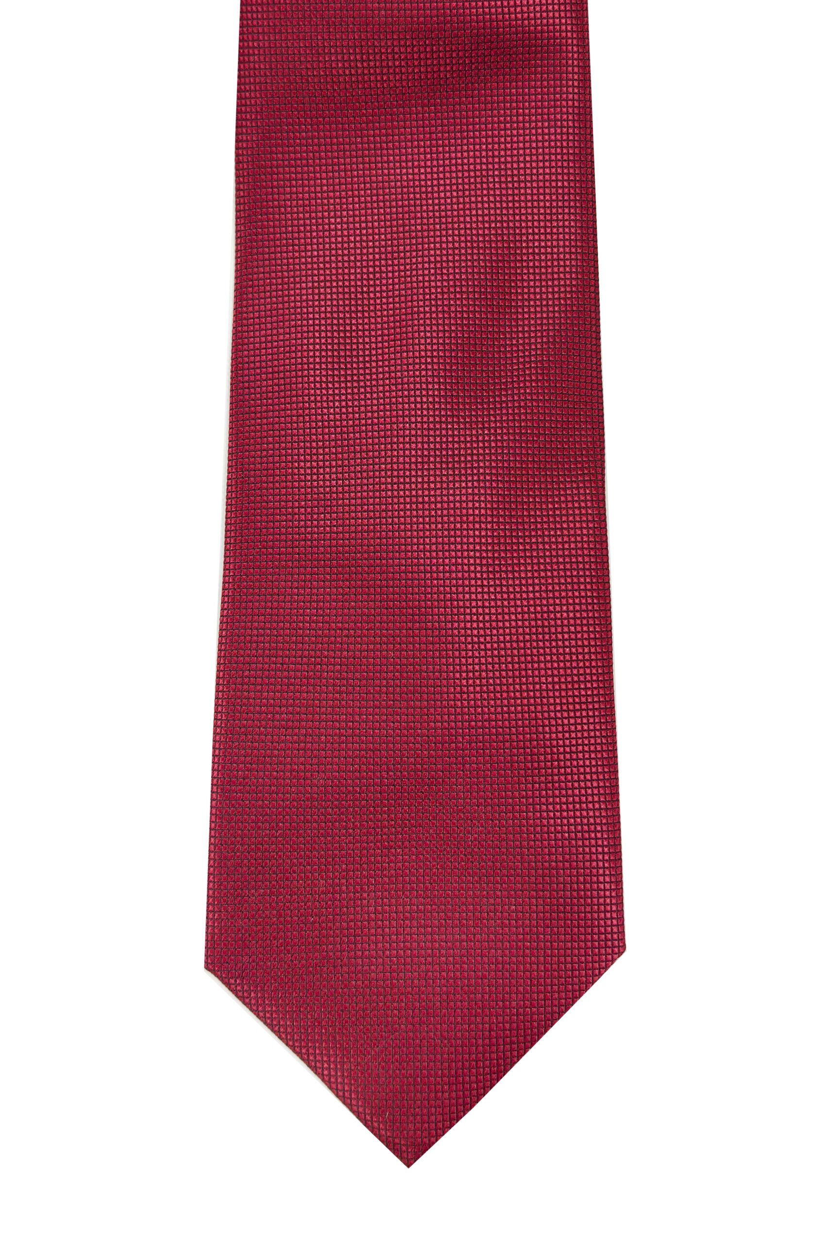 Cravatta uomo bordeaux 9cm fantasia effetto seta