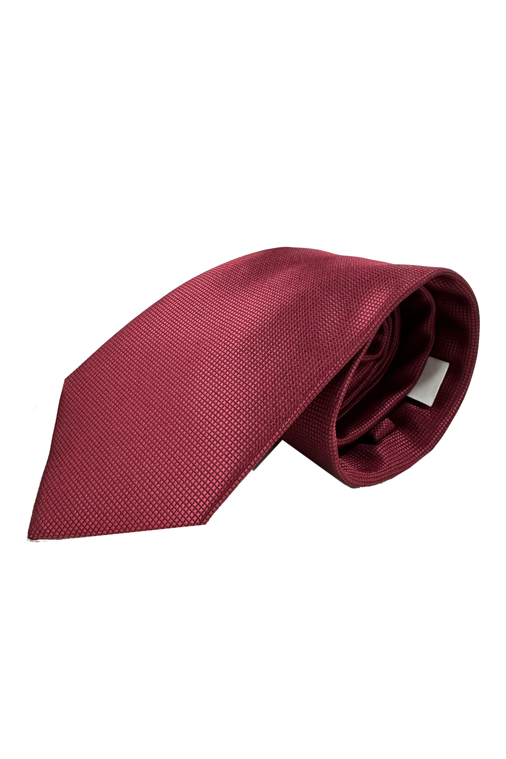 Cravatta uomo bordeaux 9cm fantasia effetto seta