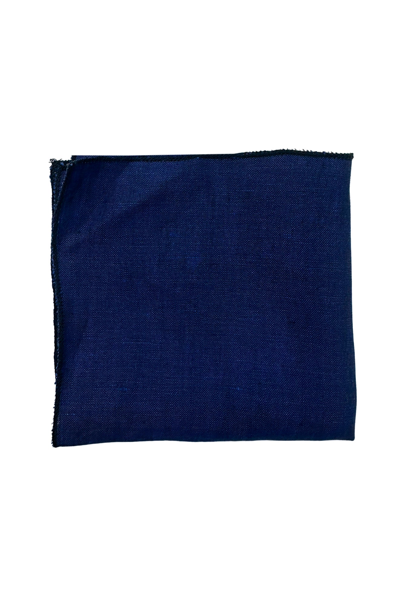 Pochette uomo Bluette tinta unita con bordino in tinta lino 100%