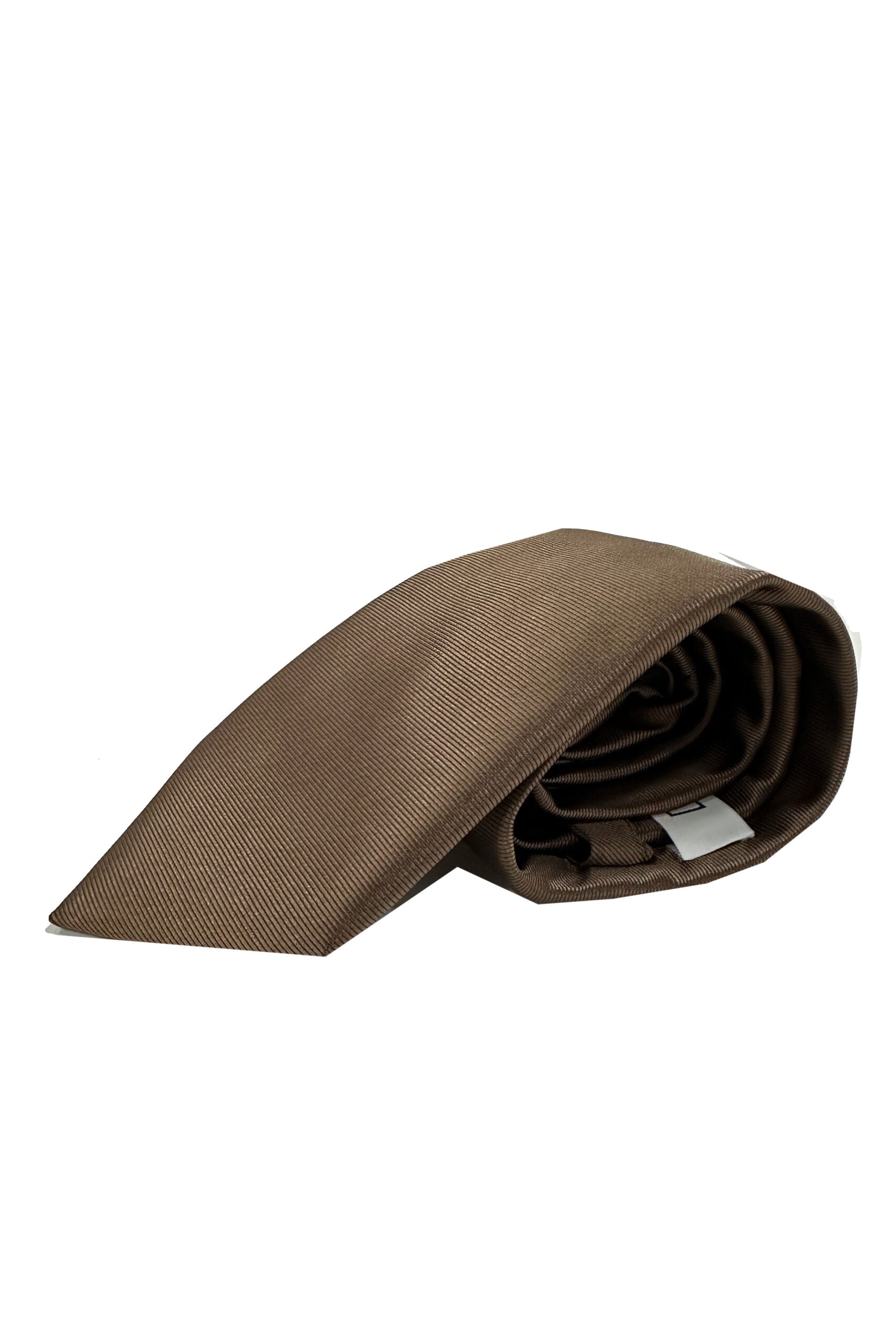 Cravatta uomo Marrone 9cm fantasia in pura seta cucita a mano