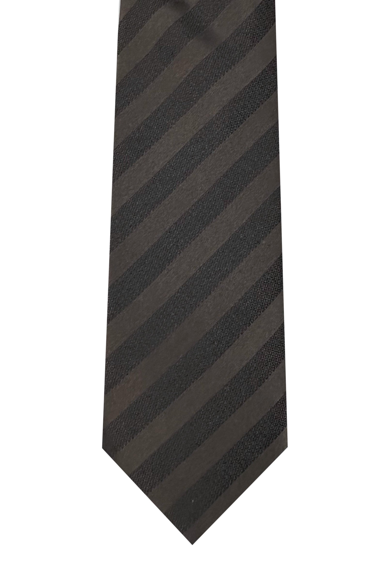 Cravatta uomo Marrone 9cm fantasia in pura seta cucita a mano