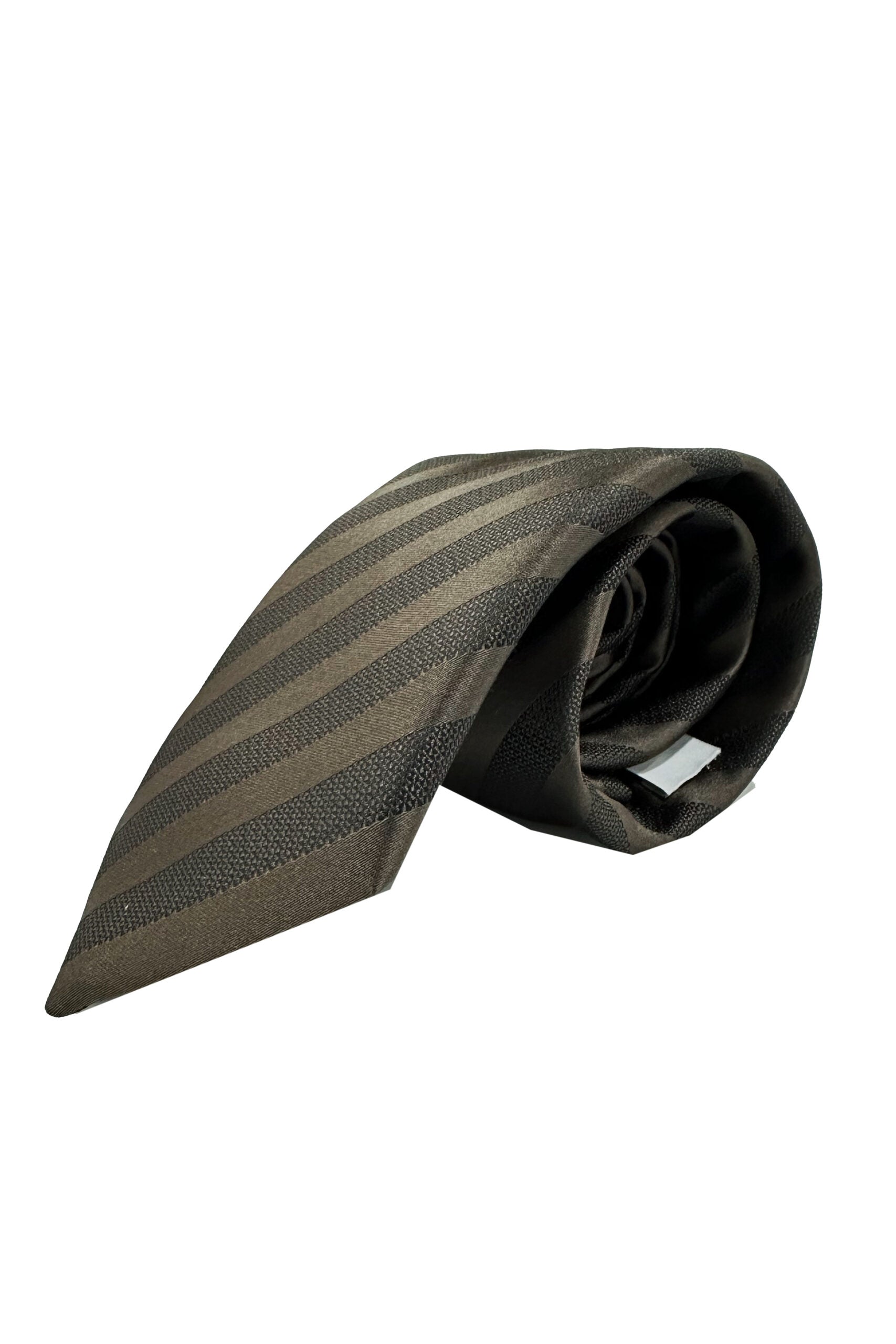 Cravatta uomo Marrone 9cm fantasia in pura seta cucita a mano