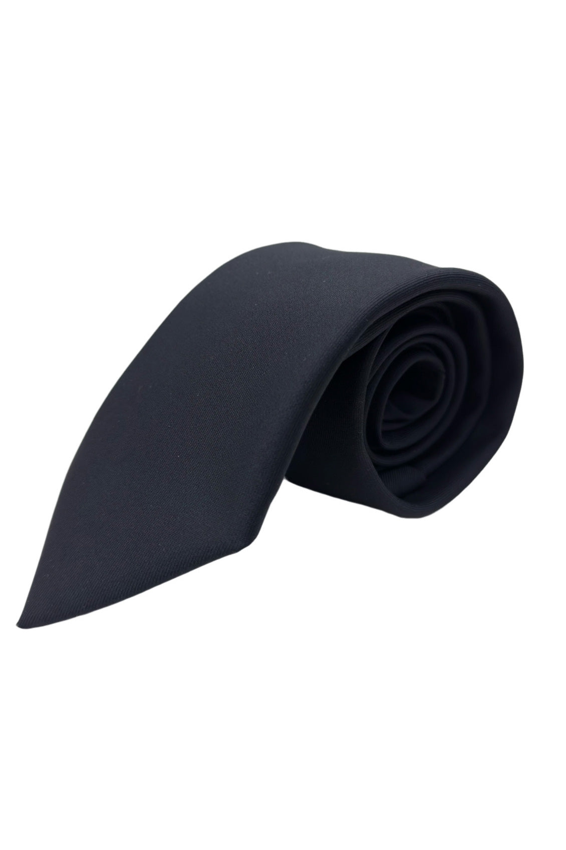 Cravatta uomo blu 9cm in raso effetto seta da cerimonia