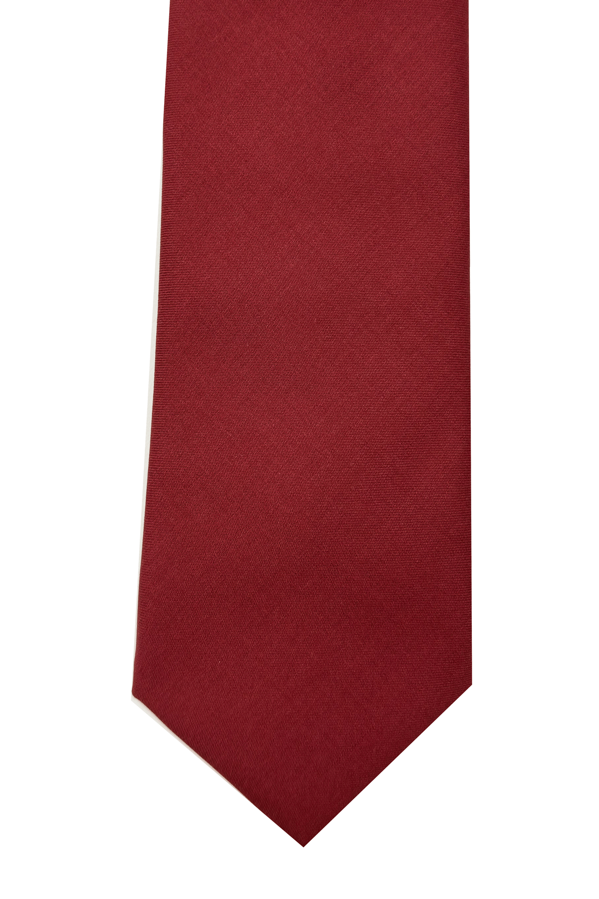 Men's red tie 9cm patterned pure silk handmade