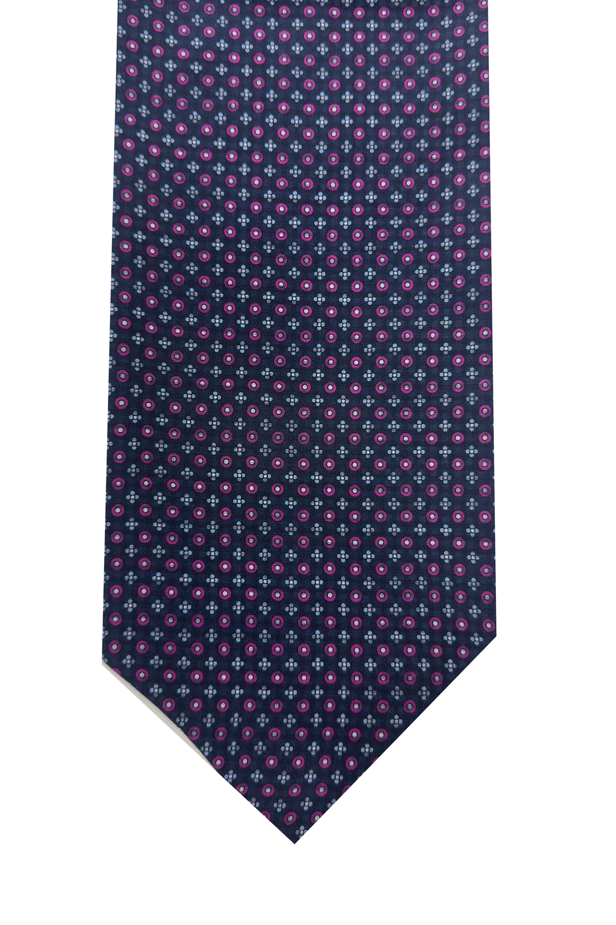 Men's Ascot burgundy patterned pure silk handmade