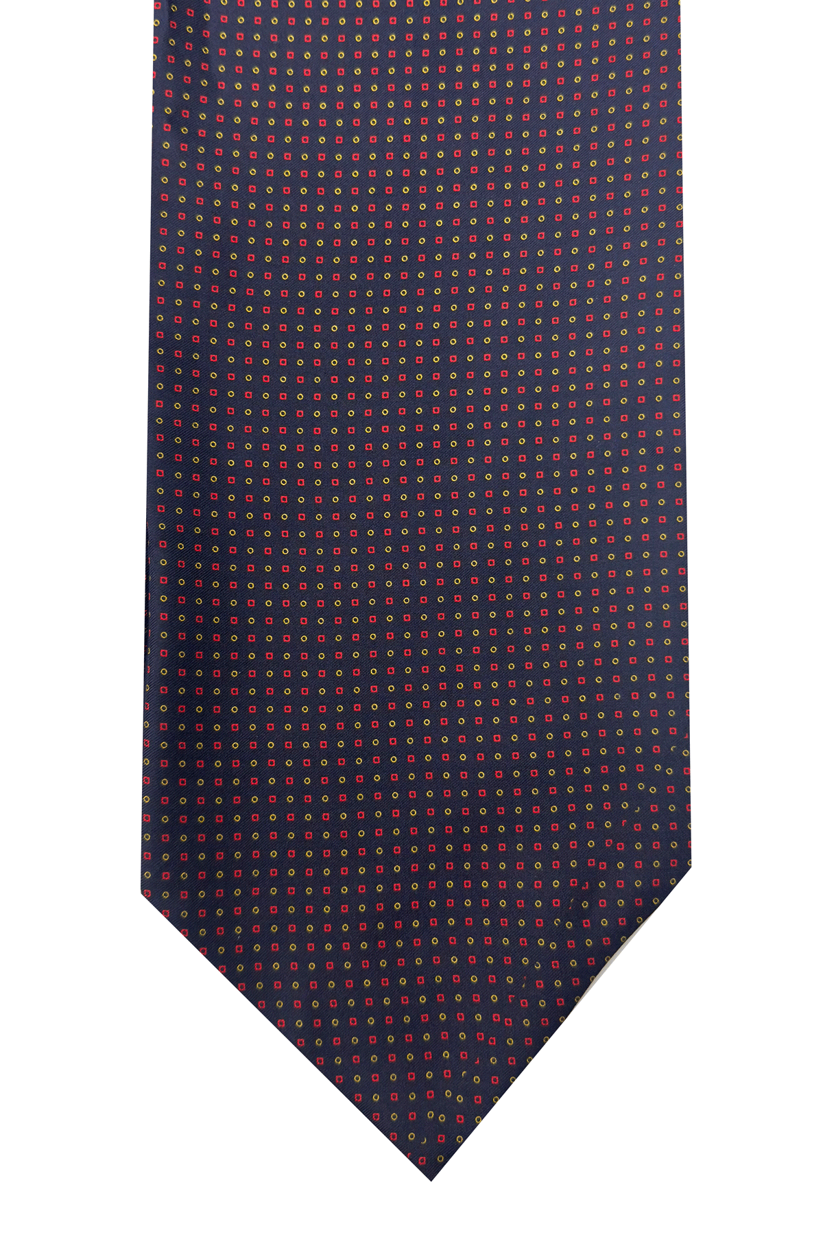 Men's Black Patterned Pure Silk Handmade Ascot