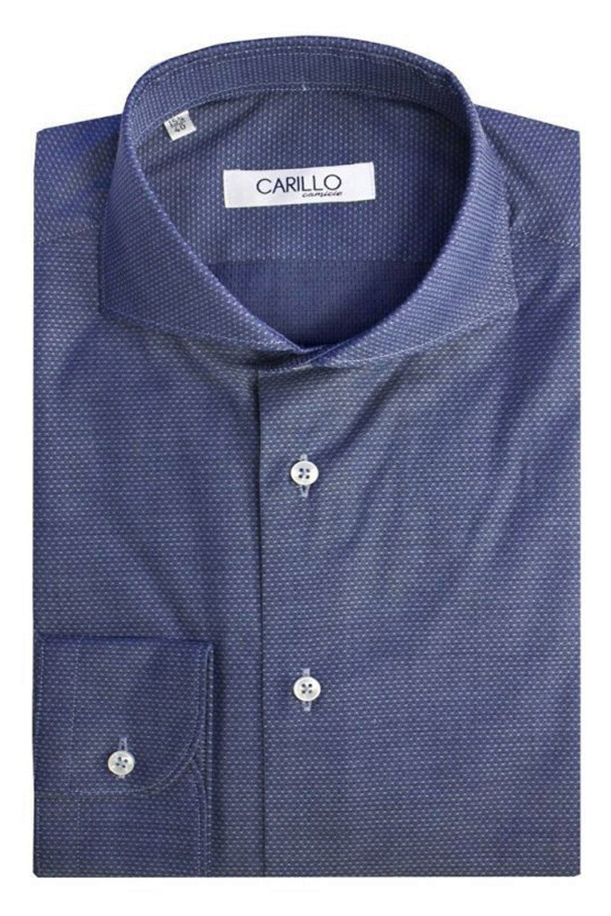 Camicia uomo regular  cotone elastico micro fantasia quadri