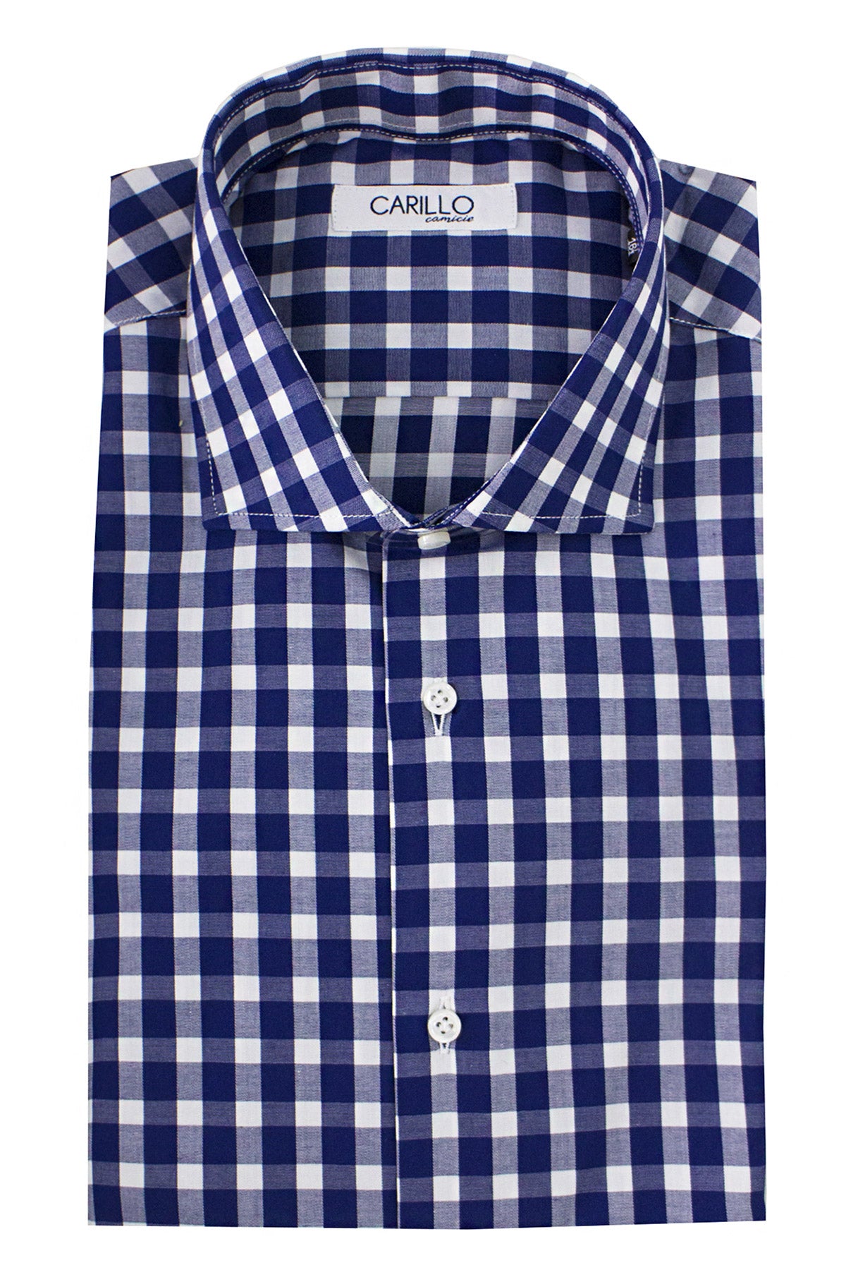 Camicia Uomo Regular fantasia quadri larghi elasticizzata