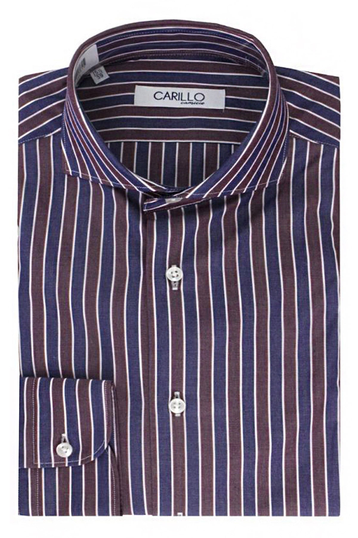 Camicia uomo regular 100% cotone fantasia riga