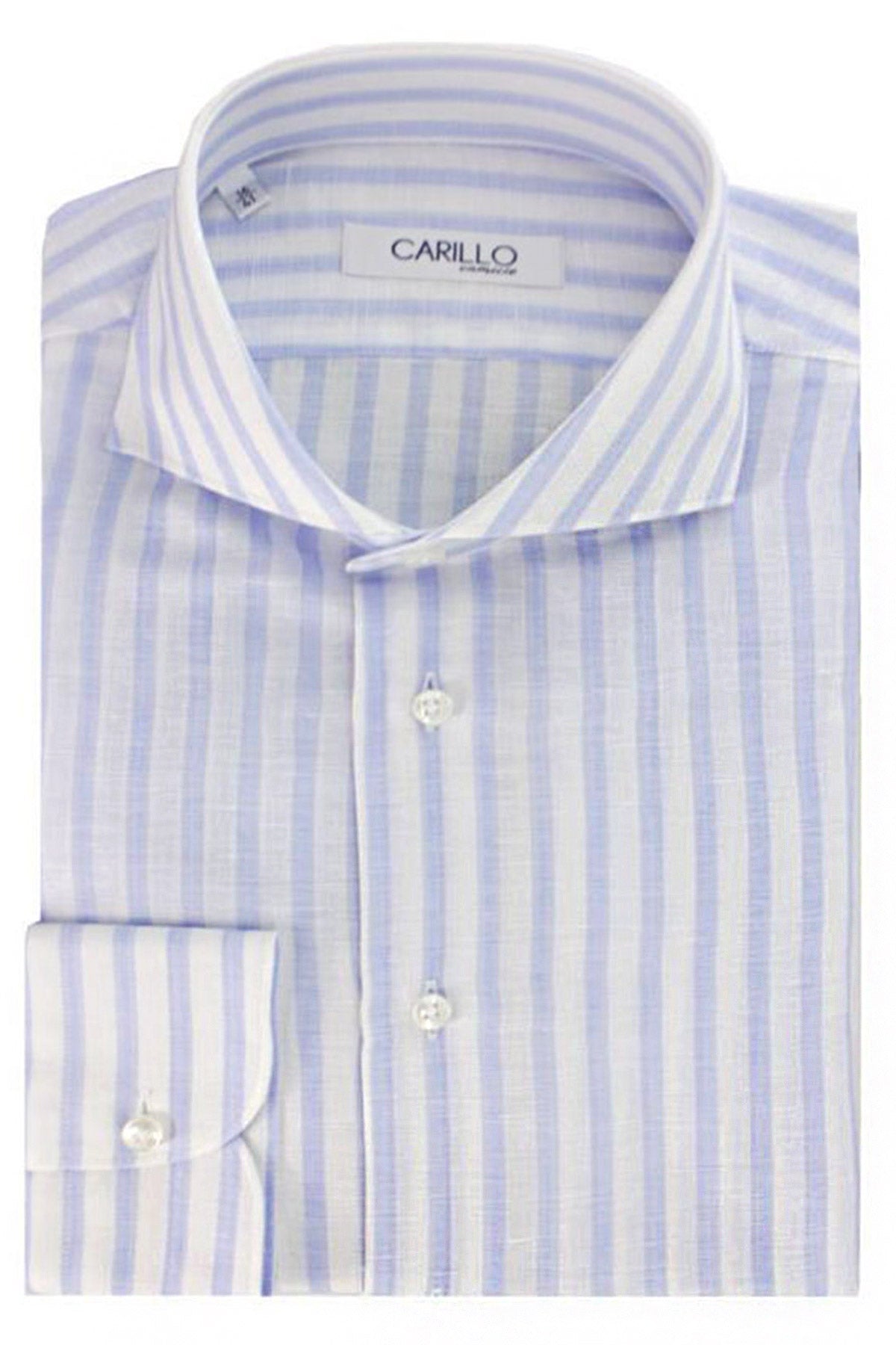 Camicia Uomo Regular a righe larghe fit Lino e Cotone