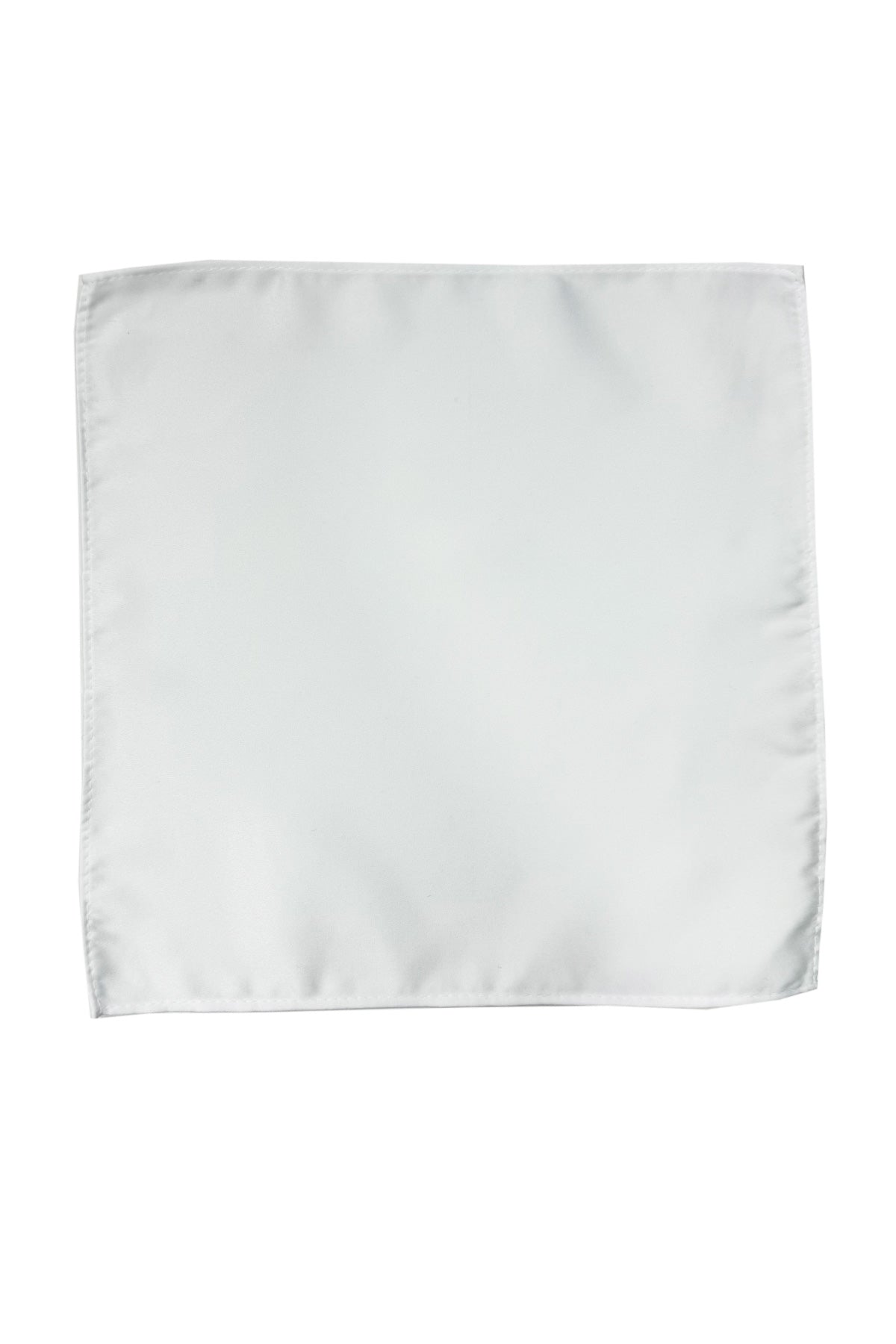 Pochette uomo tinta unita bianca con bordino elegante casual per cerimonie