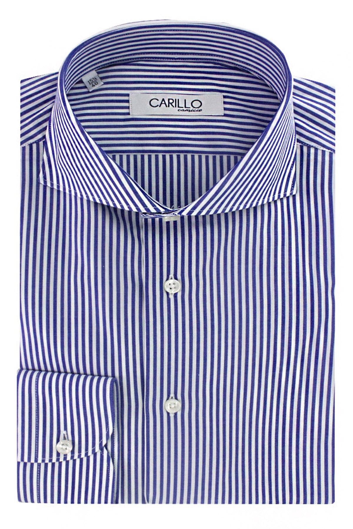 Camicia a righe Uomo slim 100% Cotone