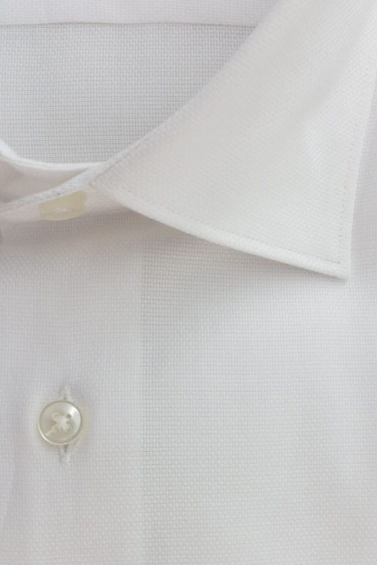 Camicia uomo regular fit cotone nido d'ape tinta unita