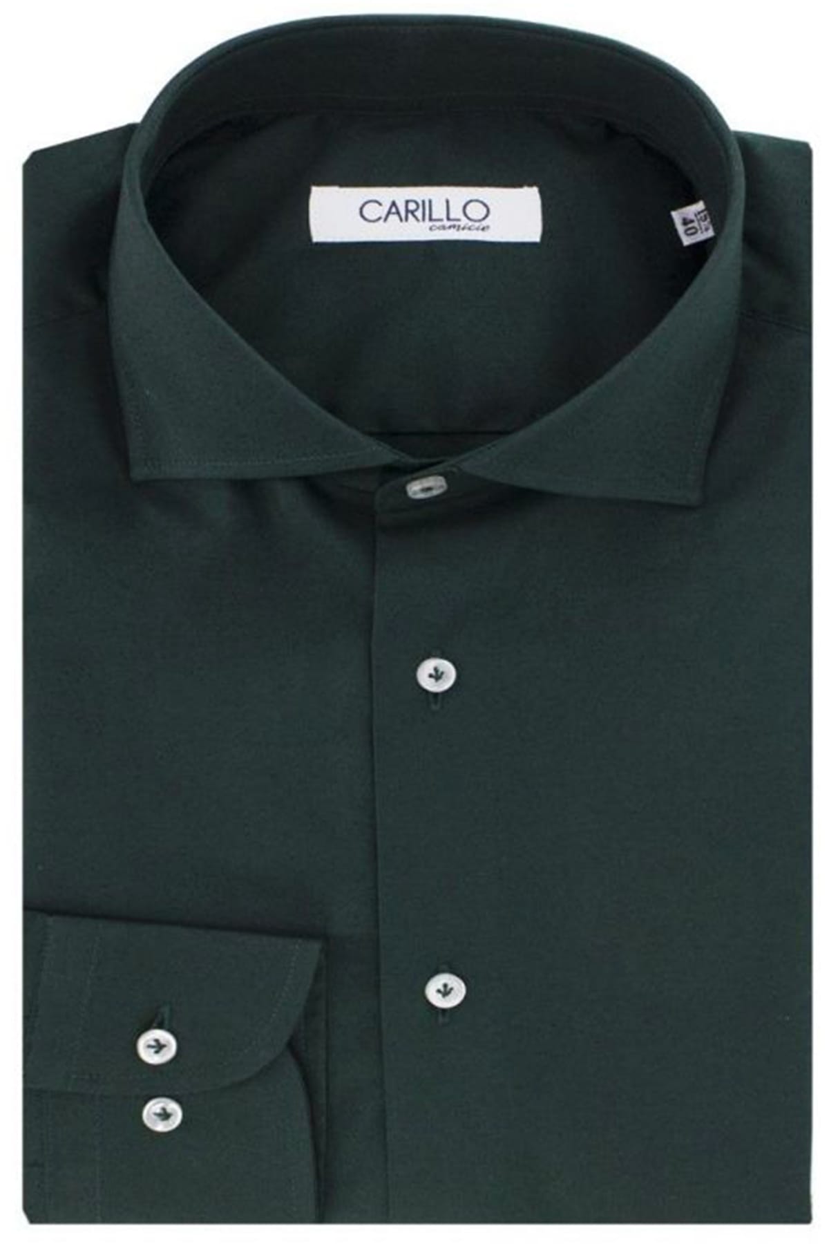 Camicia Uomo Regular fit cotone Elastico Collo semi francese tinta unita Casual ed elegante