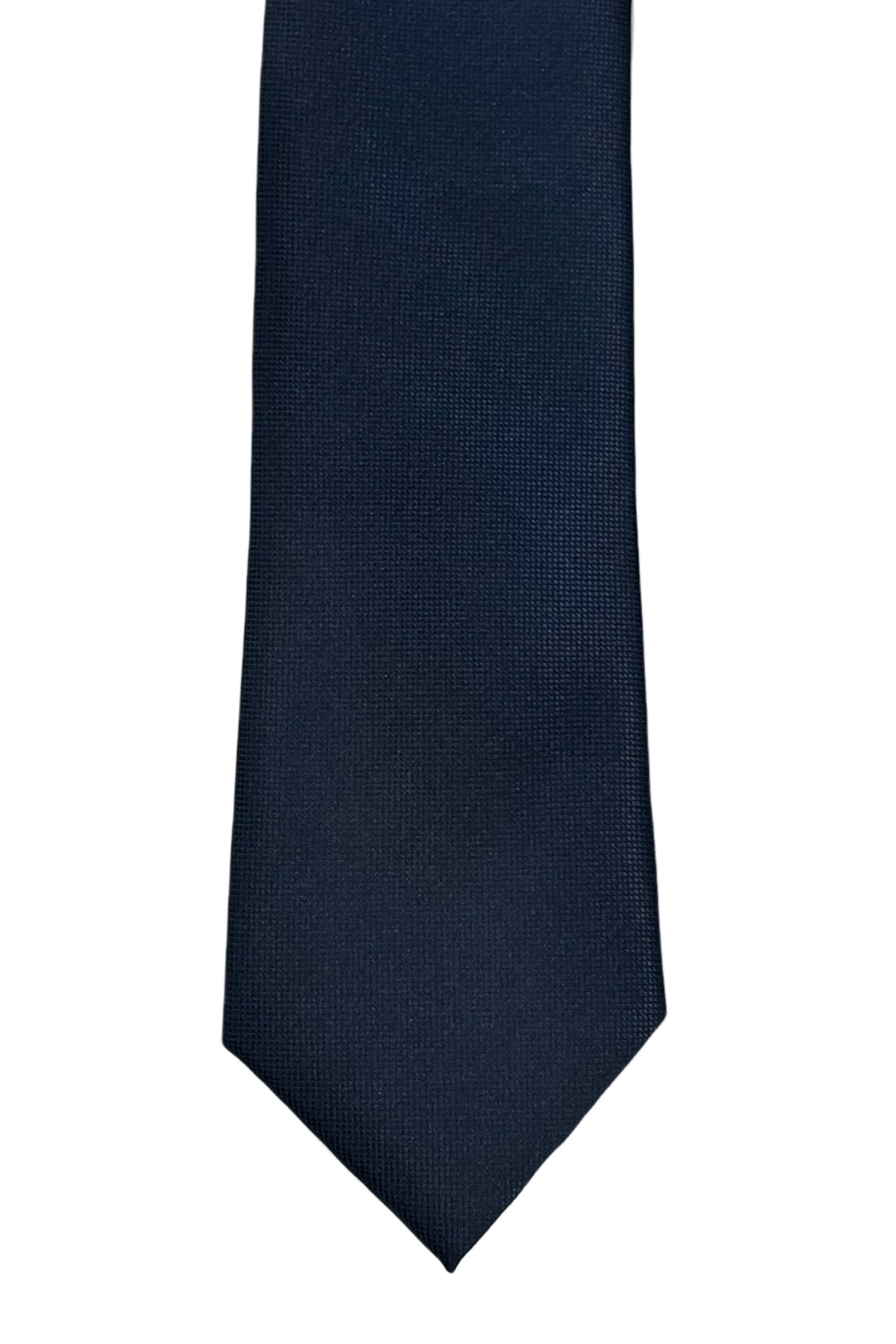 Cavatta uomo Blu 8cm da cerimonia elegante tinta unita effetto diamantato micro