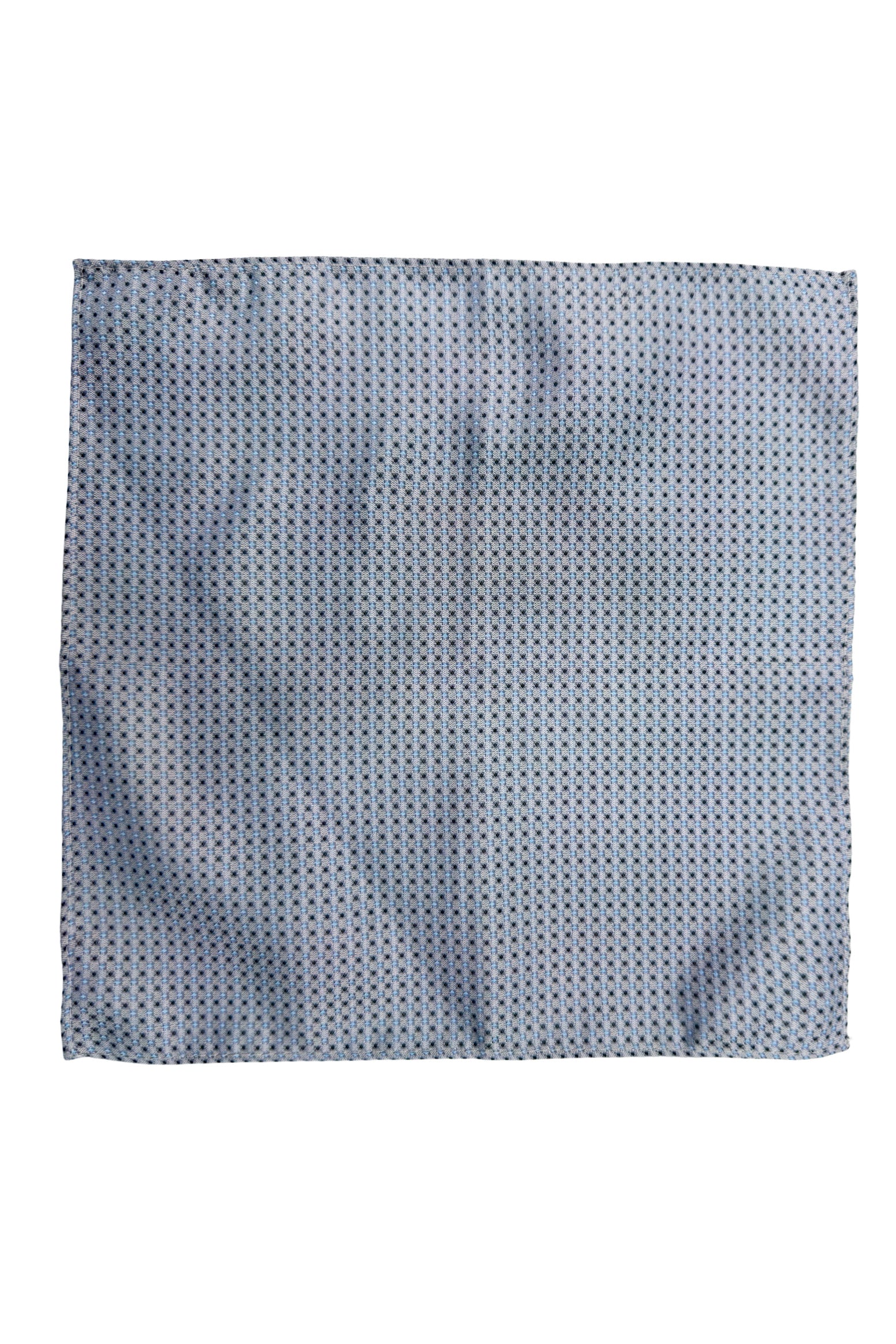 Pochette uomo celeste fantasia da cerimonia elegante sartoriale.