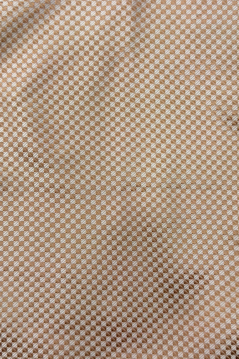Pochette uomo beige fantasia da cerimonia elegante sartoriale