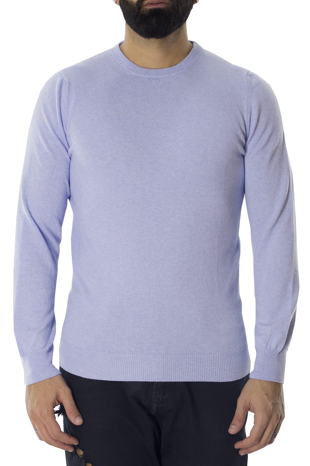 Maglione uomo Girocollo in cashmere slim fit made in italy invernale