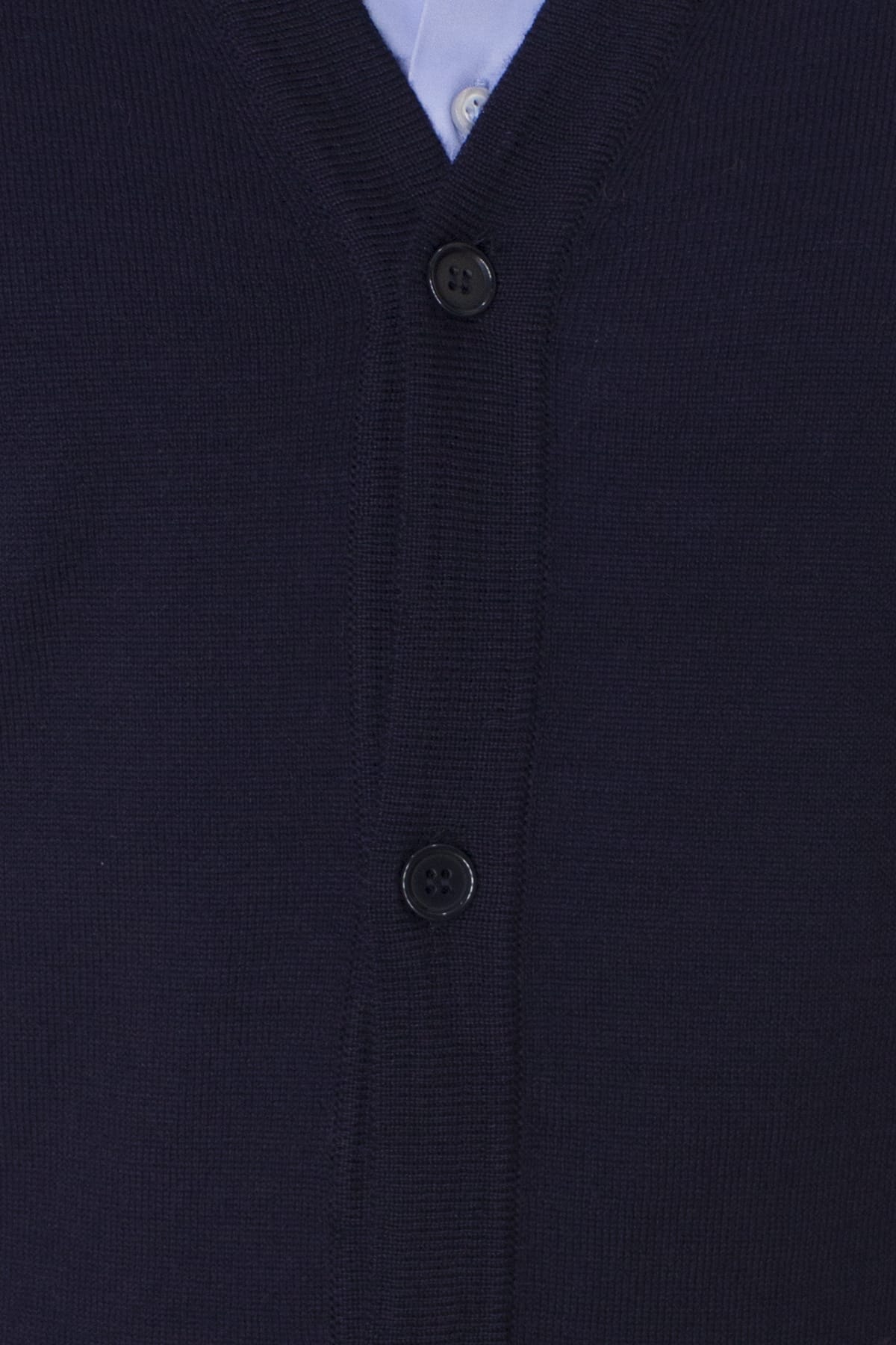 Cardigan uomo in lana merinos extra slim fit made in Italy 5 bottoni