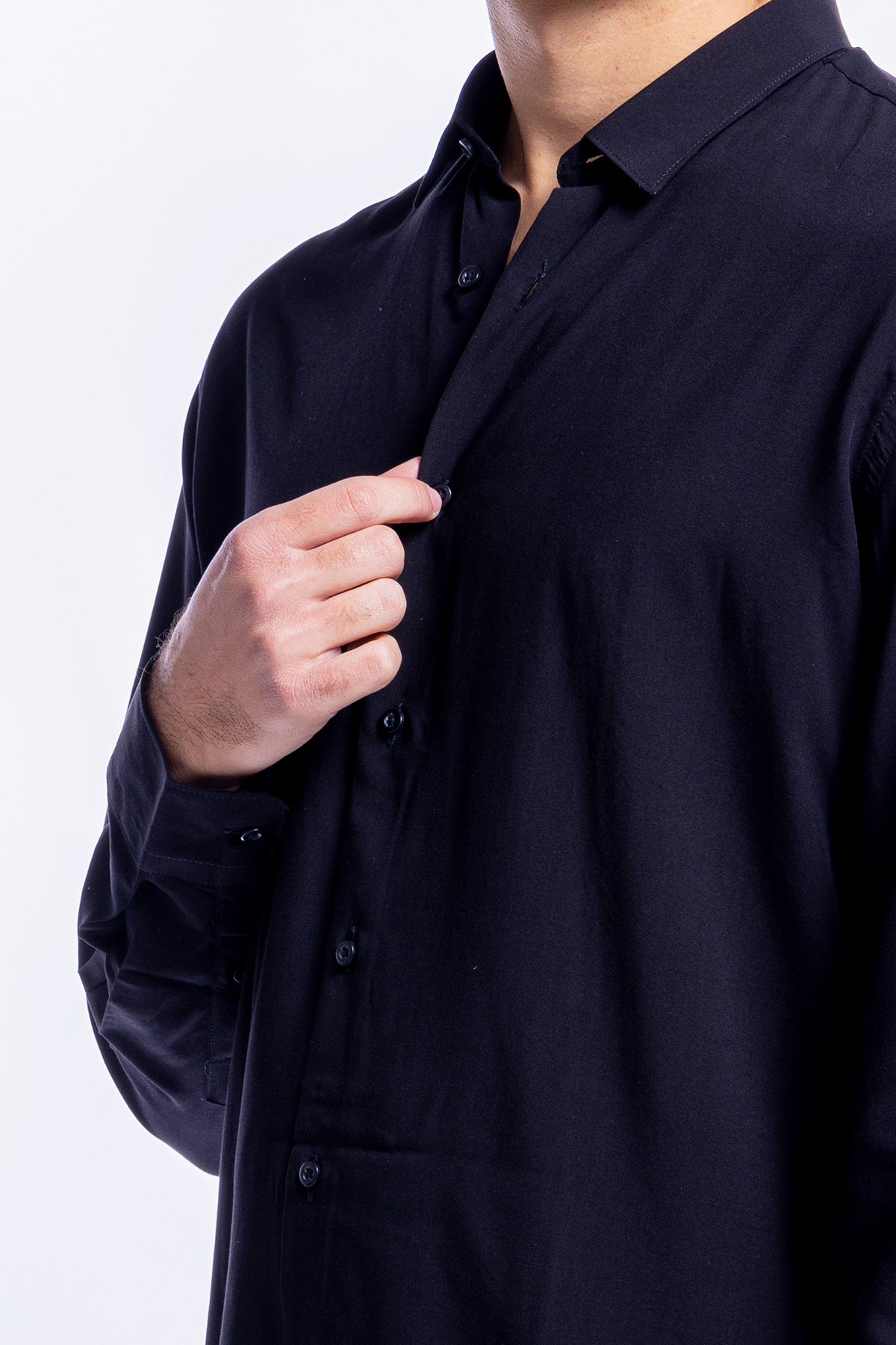 Camicia Uomo Casual In Viscosa effetto seta vestibilita comoda Collo Italiano Piccolo.