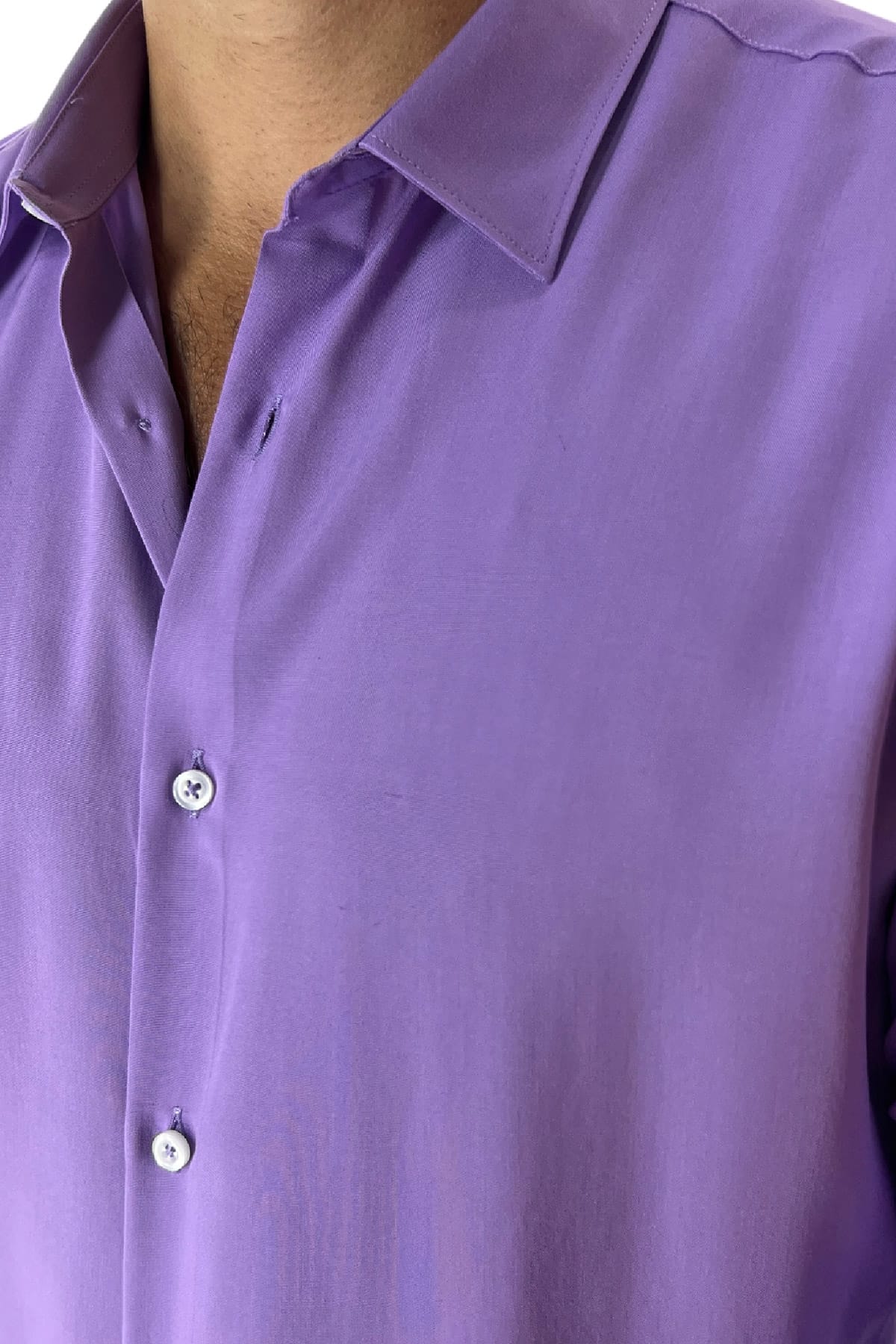 Camicia Uomo Casual In Viscosa effetto seta vestibilita comoda Collo Italiano Piccolo.