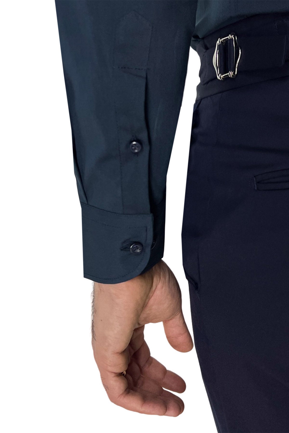 Camicia Uomo Slim Fit cotone elasticizzata Tinta unita sia Casual che Elegante