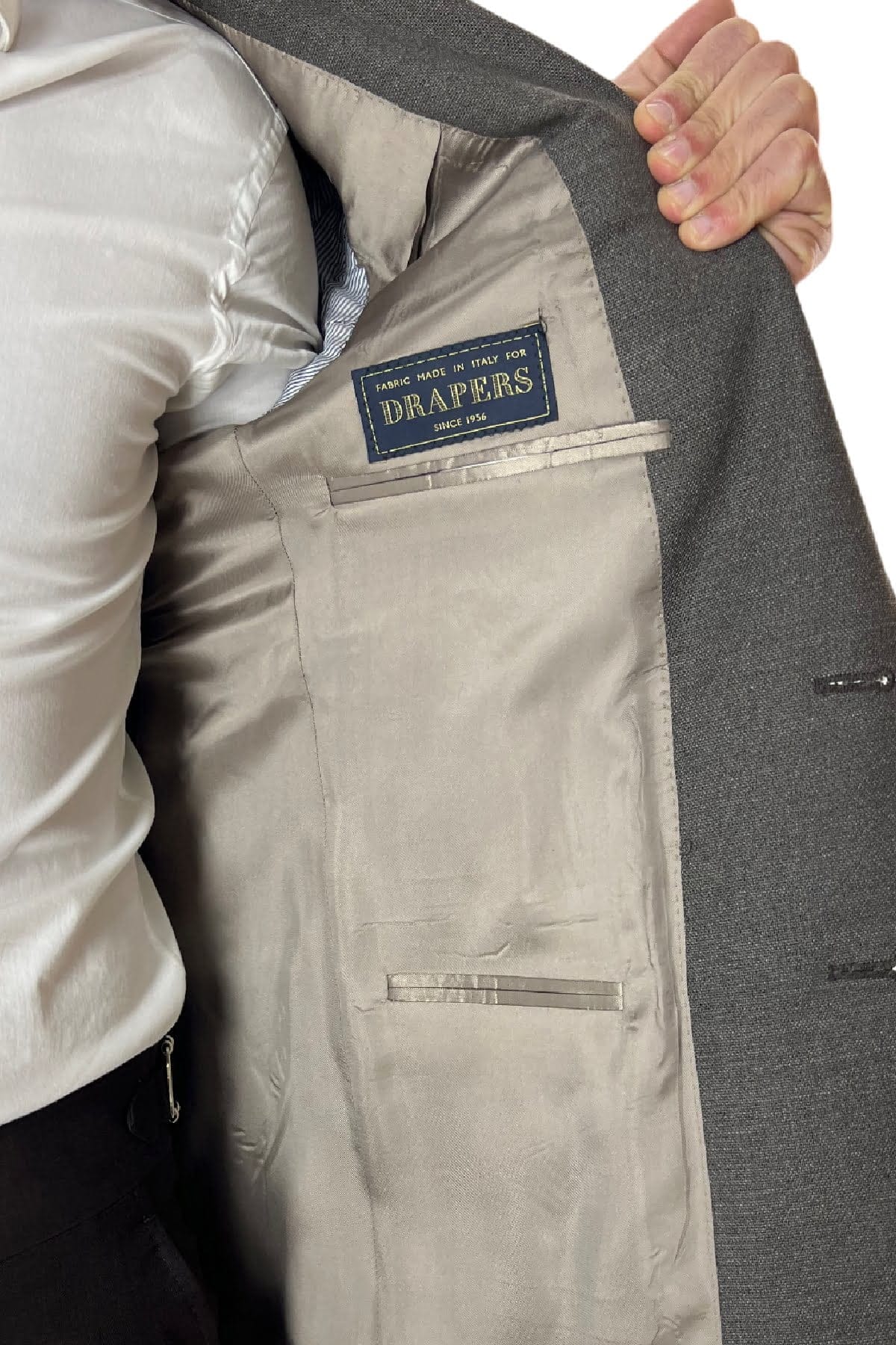 Giacca uomo monopetto fango nido d'ape in fresco lana 480 grammi Vitale Barberis Canonico
