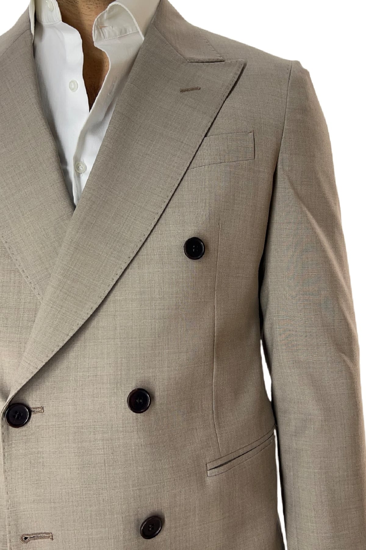 Giacca uomo doppiopetto Fango in fresco lana made in italy